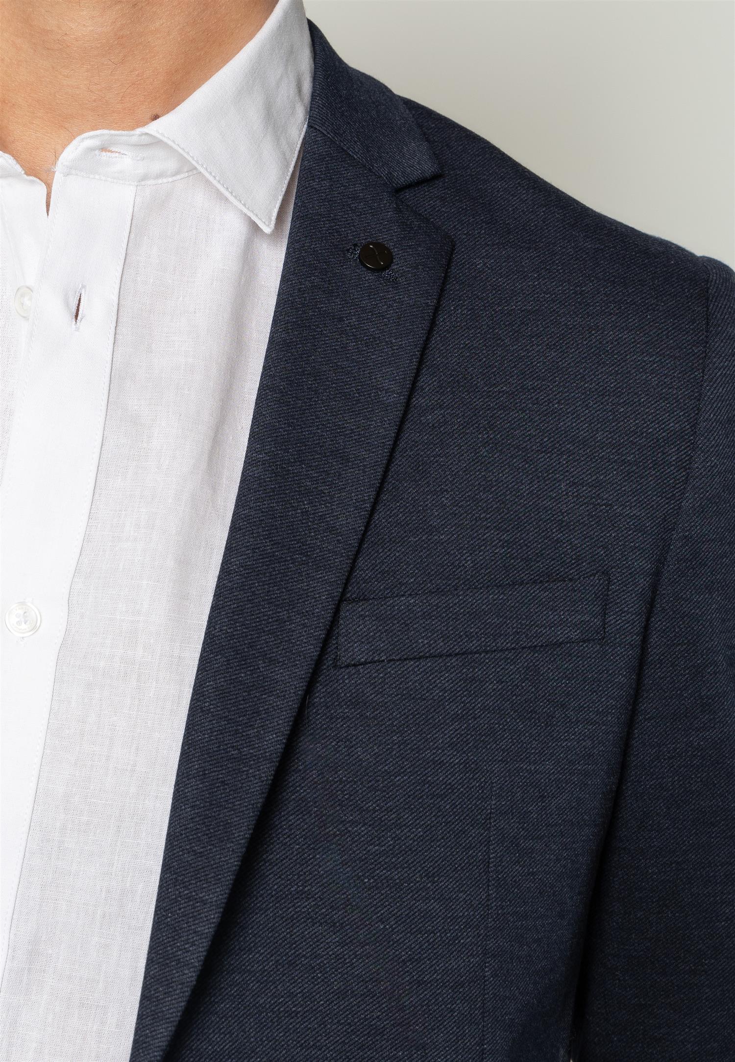 Brendon Jersey Blazer Navy