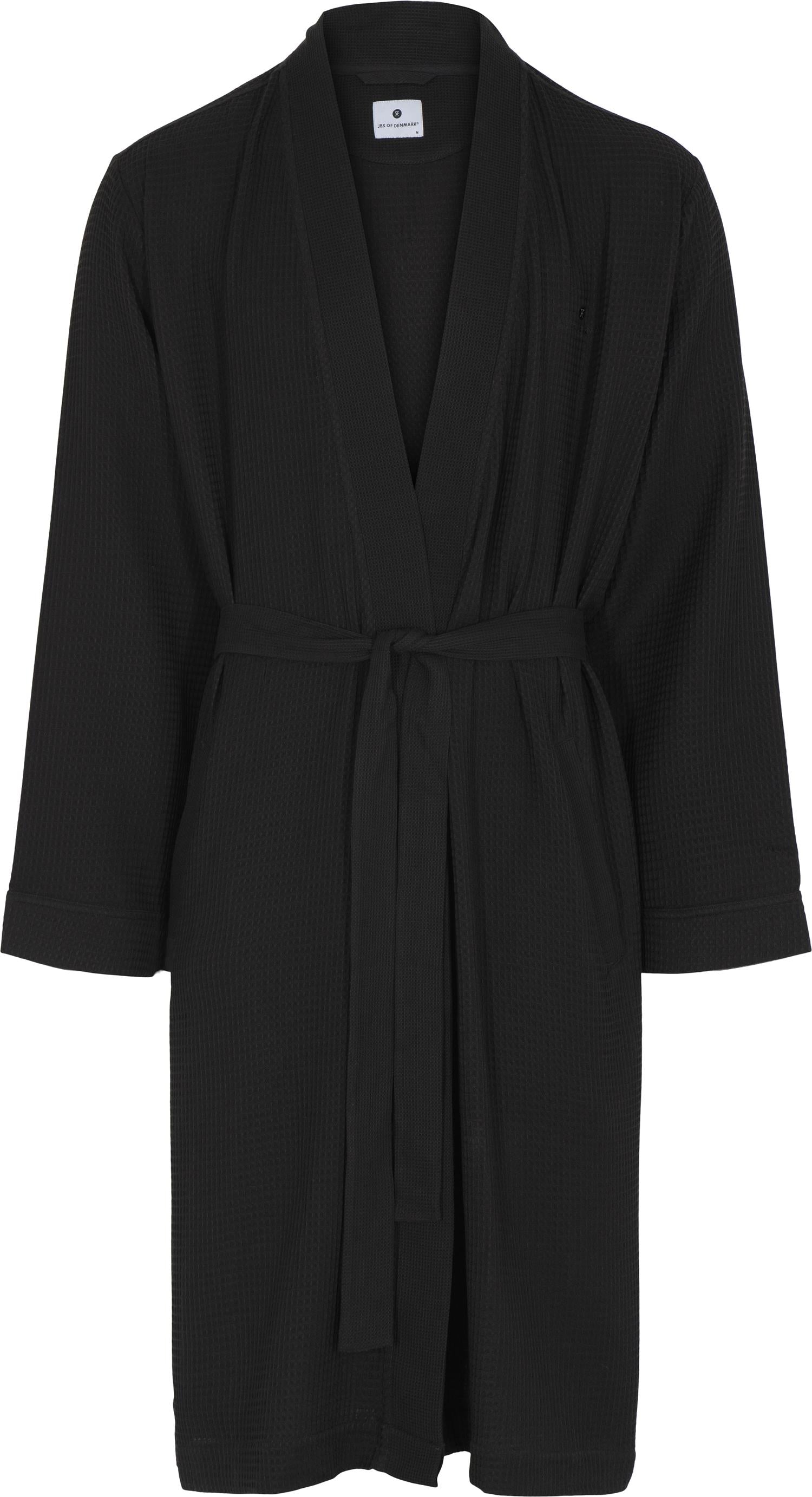 JBS of DK Wafflel Bathrobe FSC Black