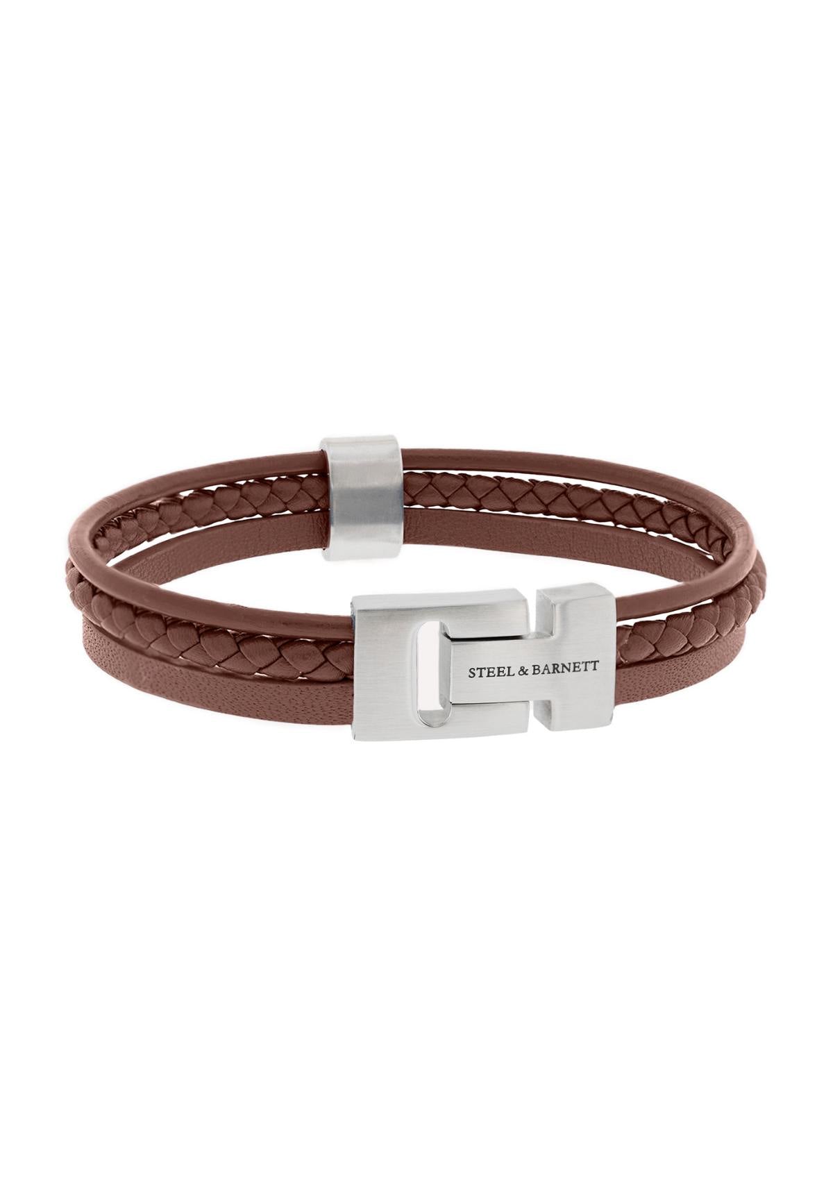 Leather Bracelet Casual Cole Brown