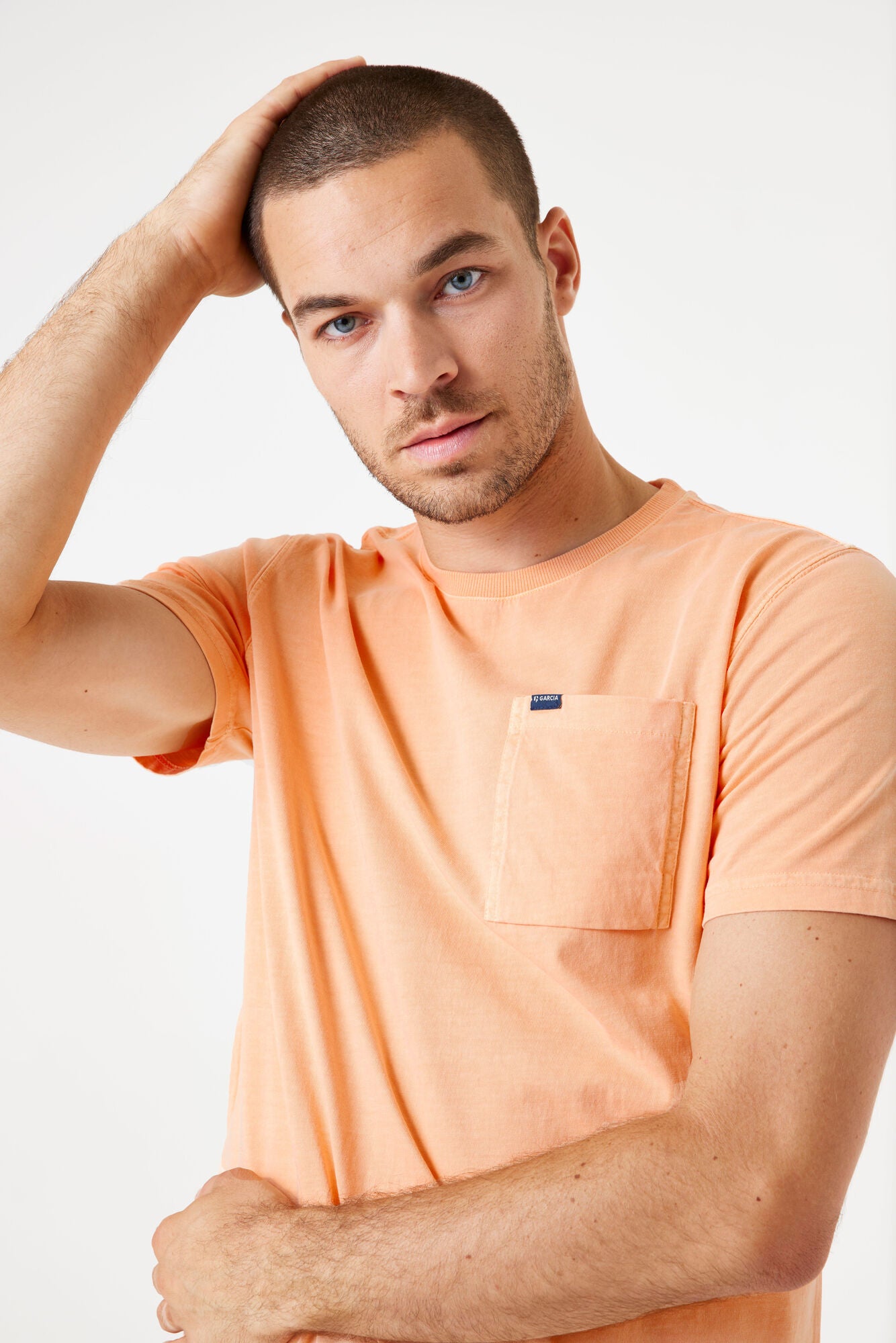 E51203_men`s T-shirt ss Apricot