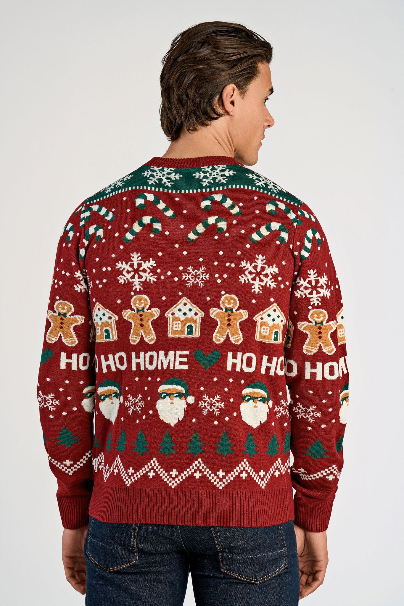 Santa sweater Dark Red