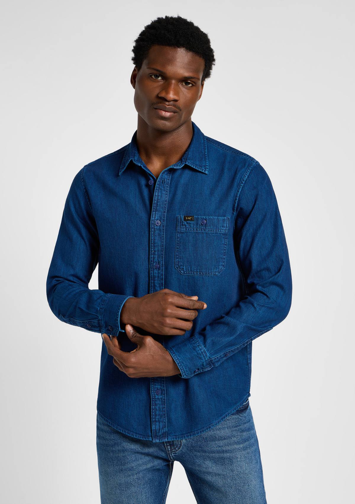 LEESURE SHIRT Inky Blue Wash