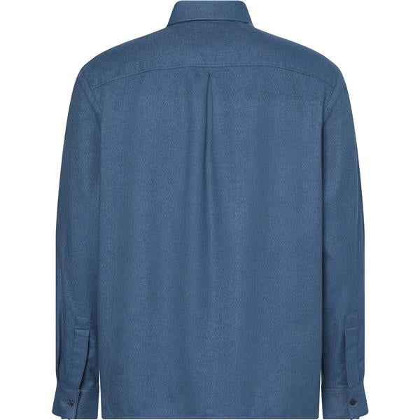 Ls Melange Flannel Easy Shirt Wild Wind