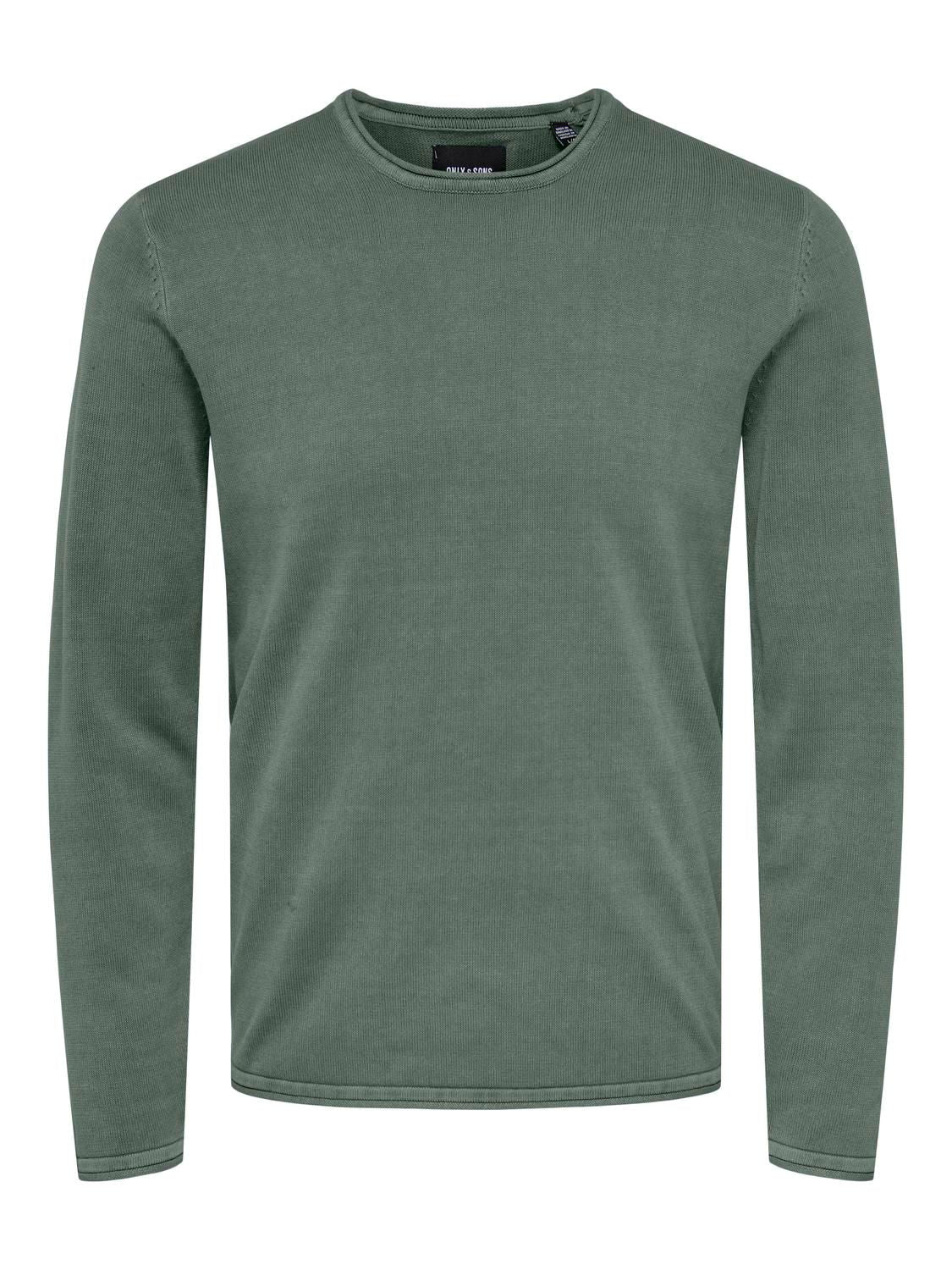 Onsgaston Reg 12 Wash Crew Knit Cs Otl Laurel Wreath