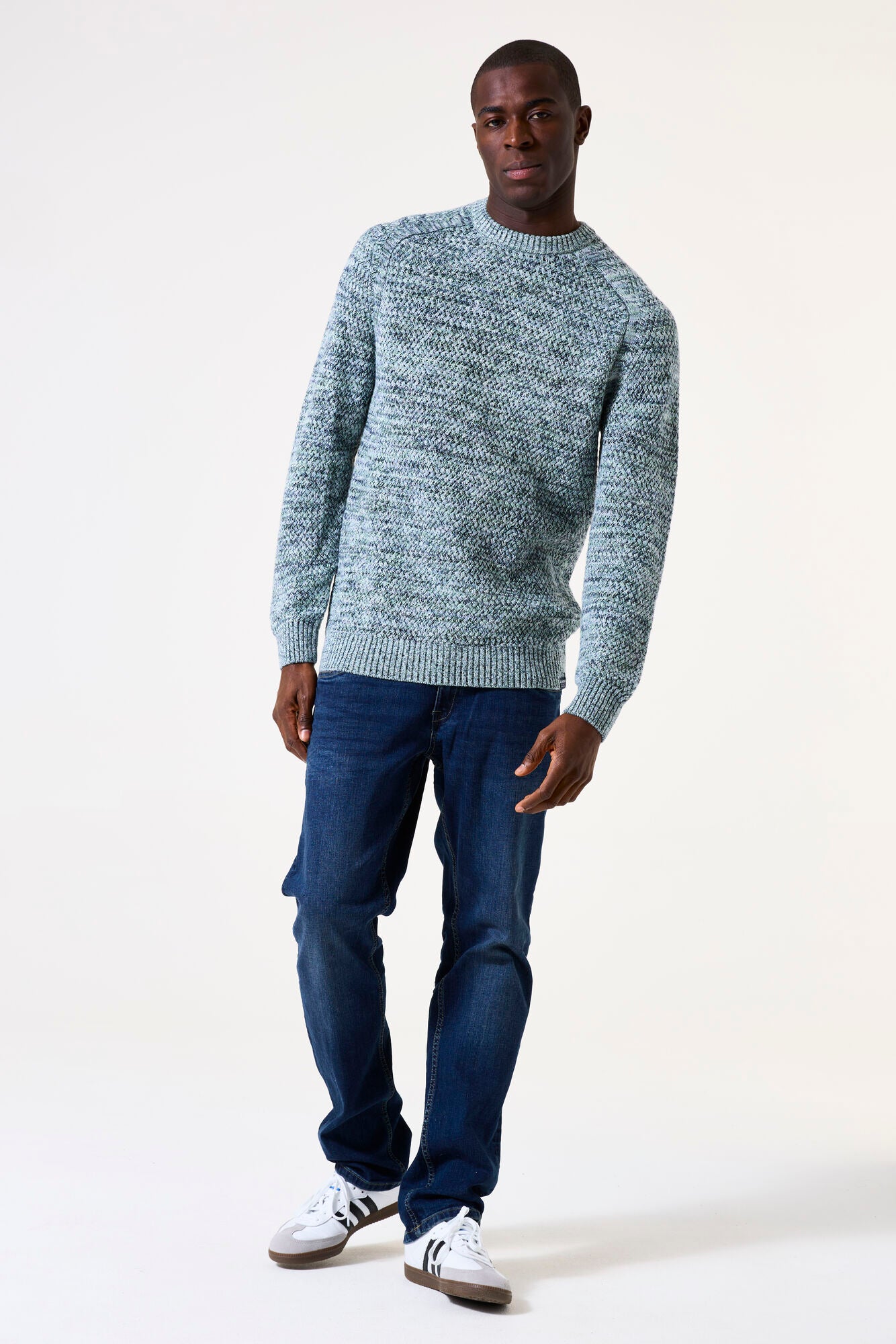 I51243 men´s pullover Frosted Green