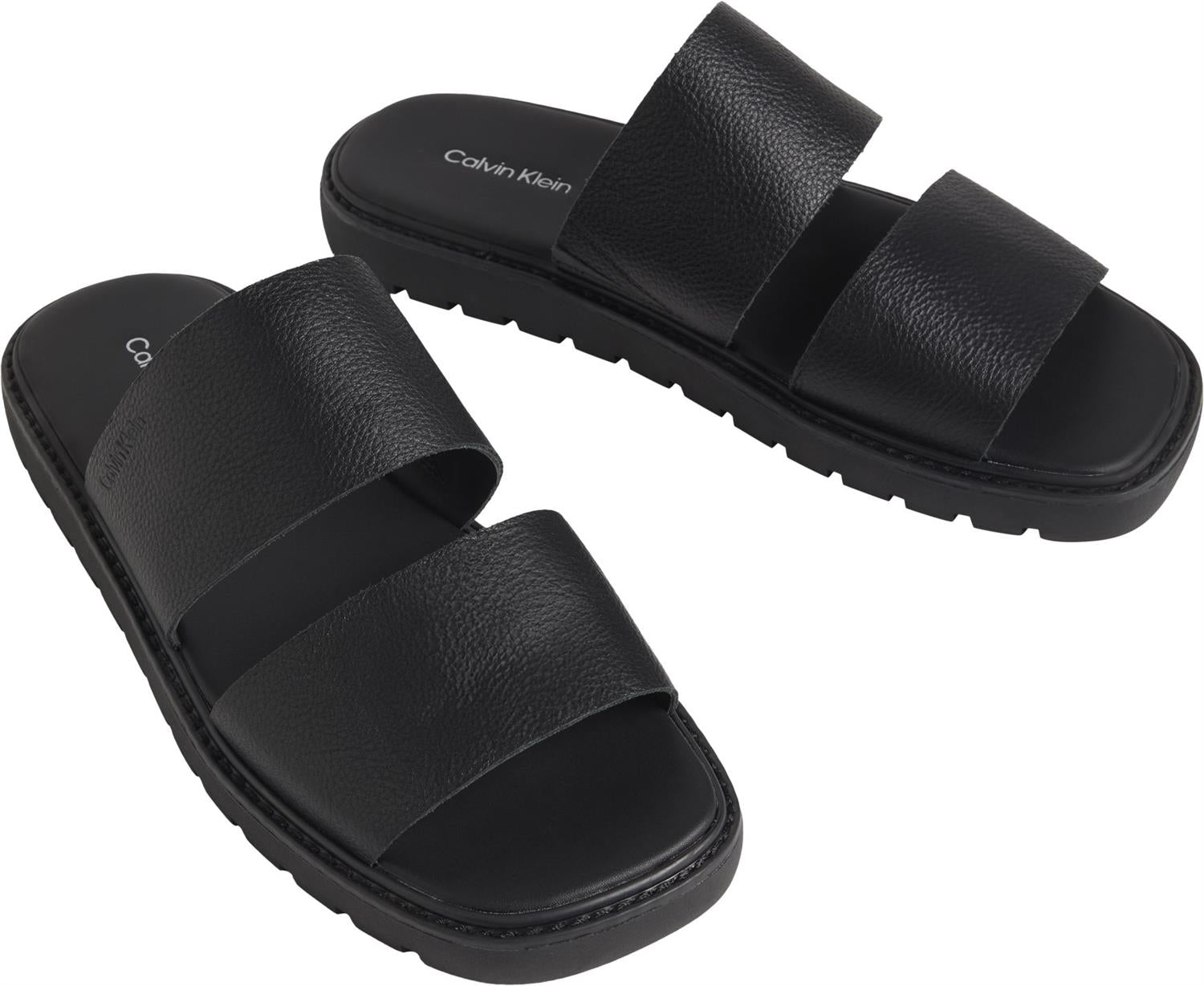 Sq Molded Sandal Db Lth Black
