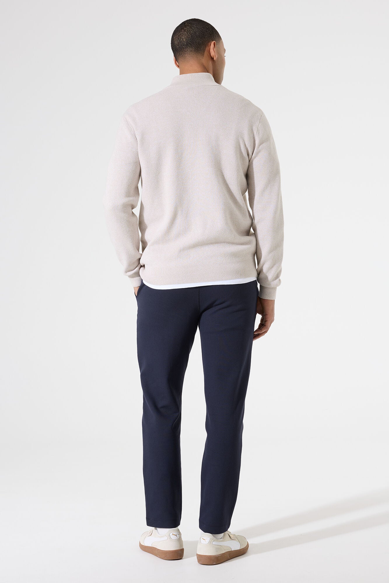 I51240 men`s Pullover Sand