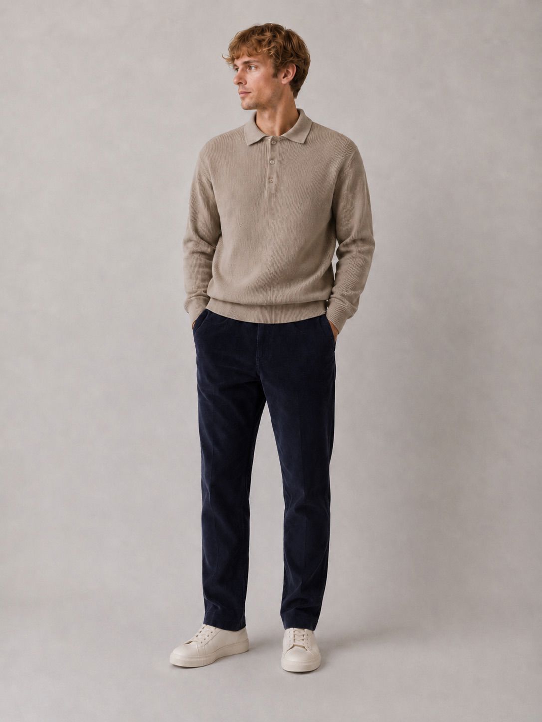 London Corduroy Pants Navy