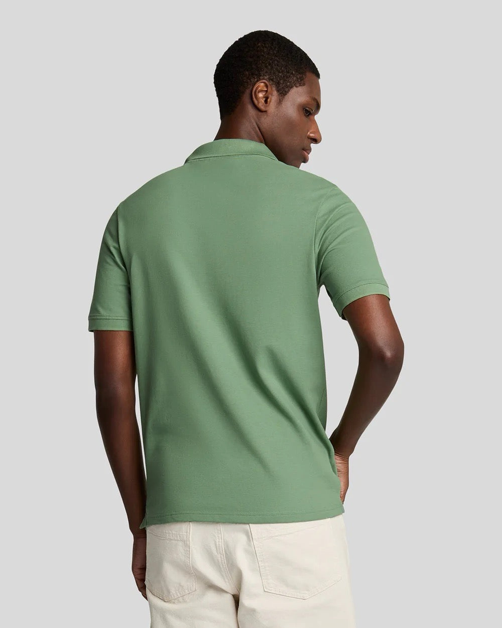 Plain Polo Shirt Smoke Green