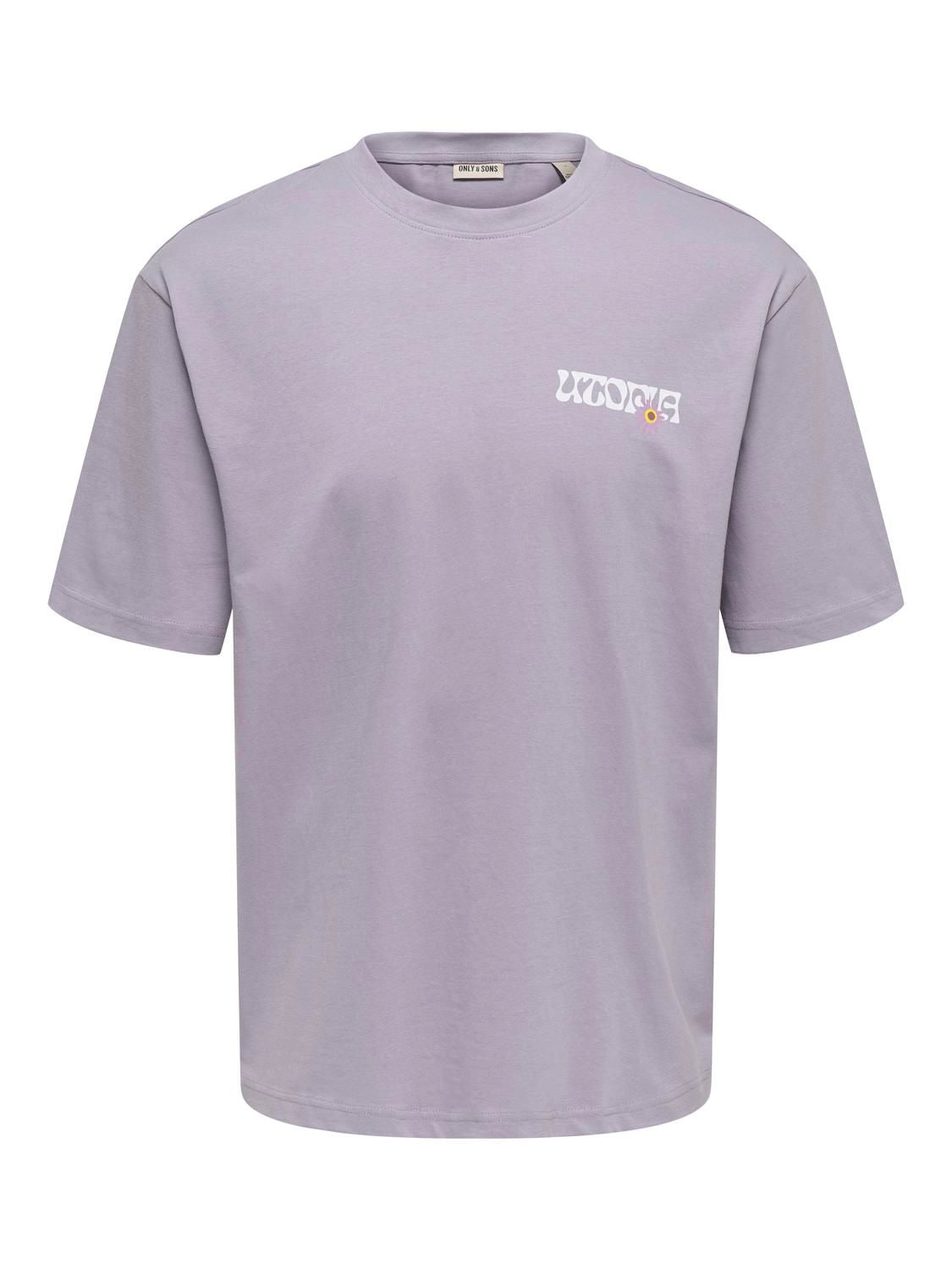 Onsfrank Rlx Ss Tee Noos Lavender Gray Lisboa
