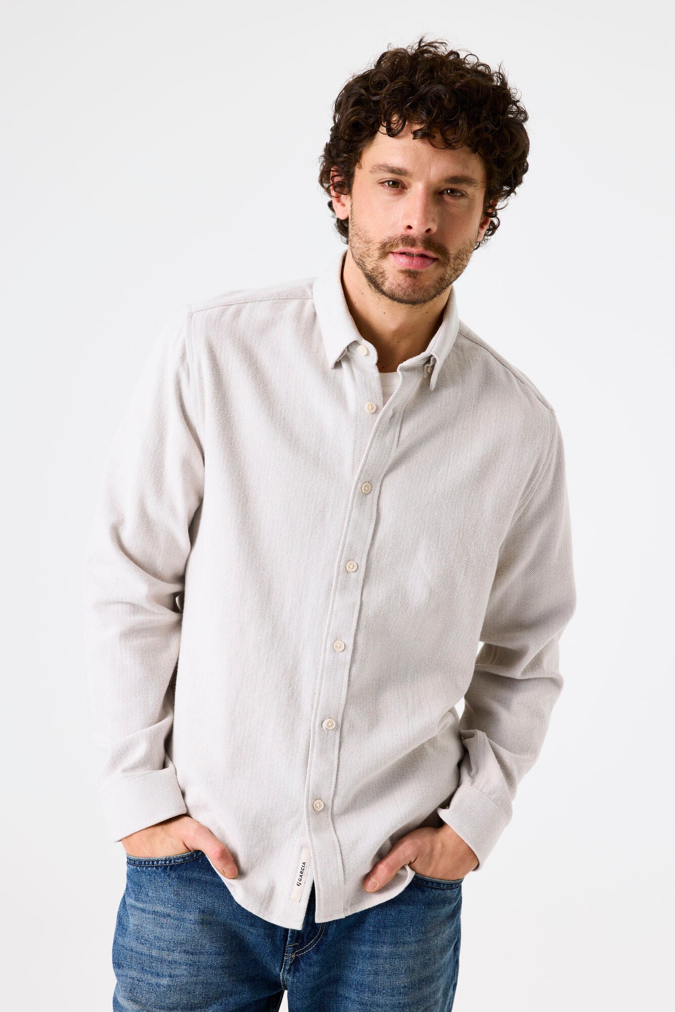 K51281 men´shirt LS Sand