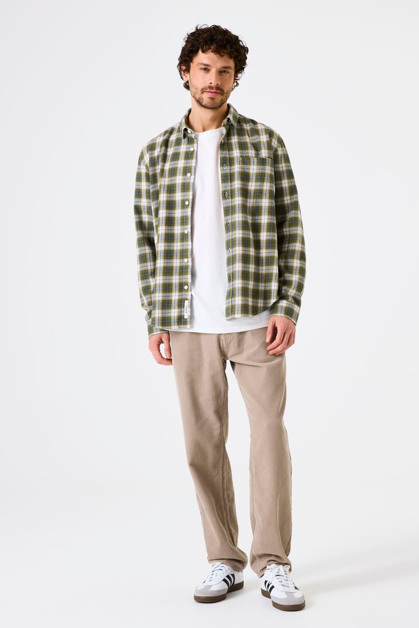 K51280 men´shirt LS Green Moss