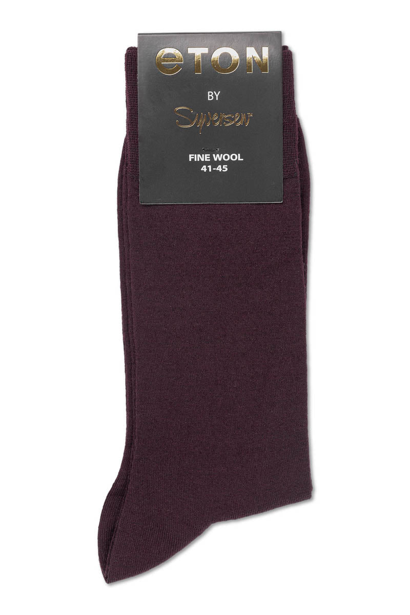 Eton Fine Wool Plain Bordeaux