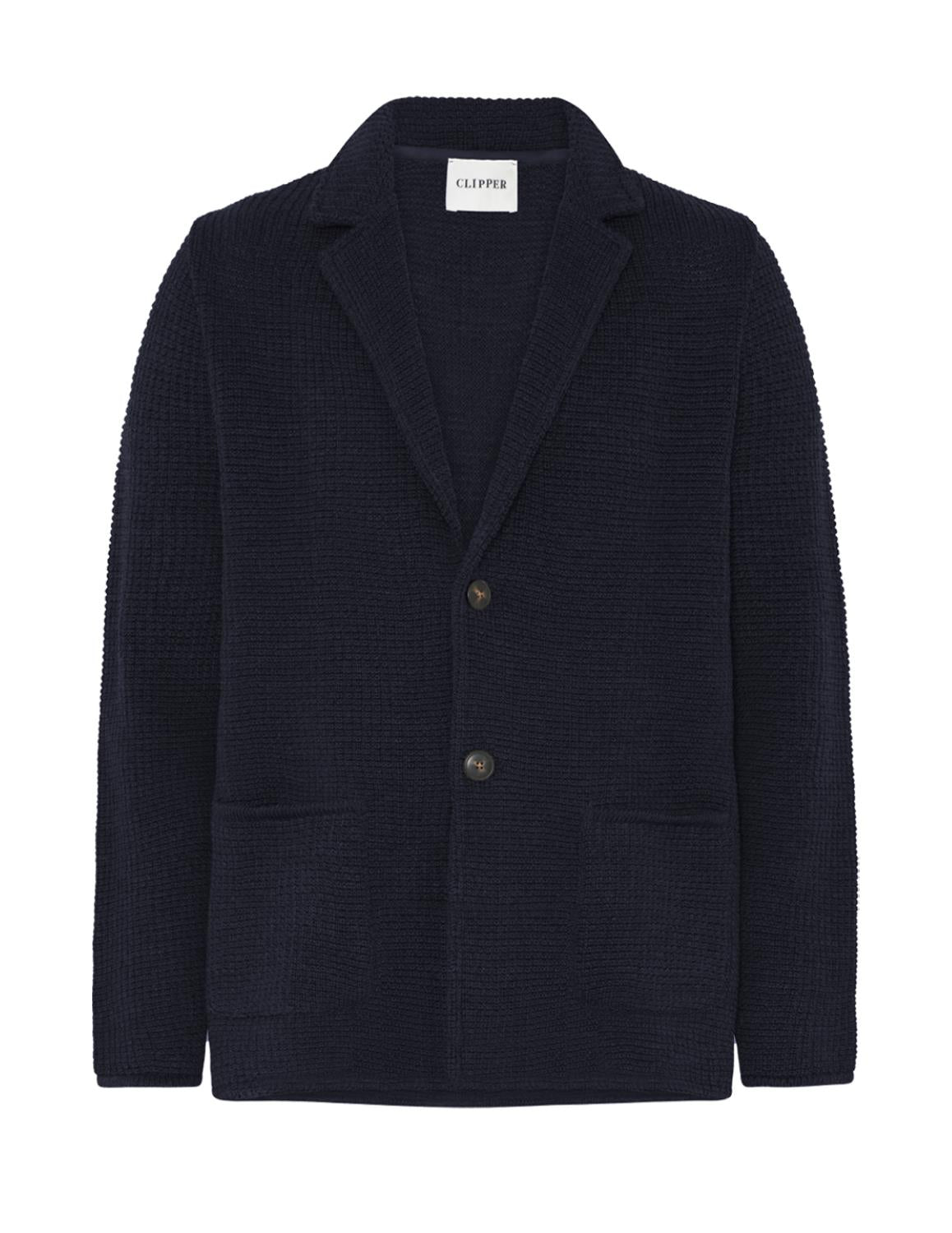 Swindon knitted blazer Blå