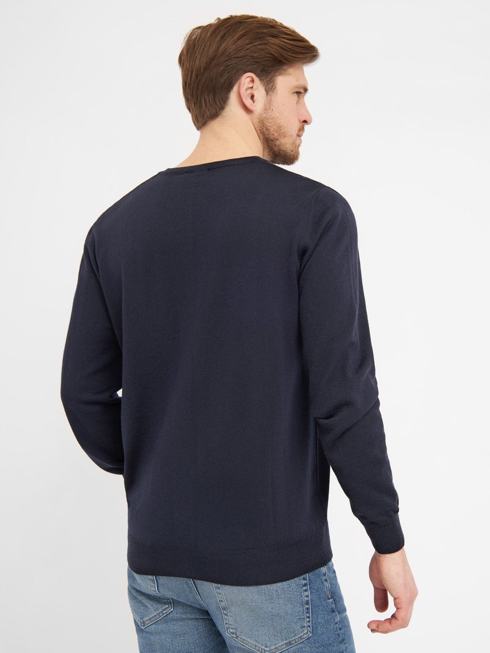 Milan Pullover V Neck Reg.fit Dark Navy