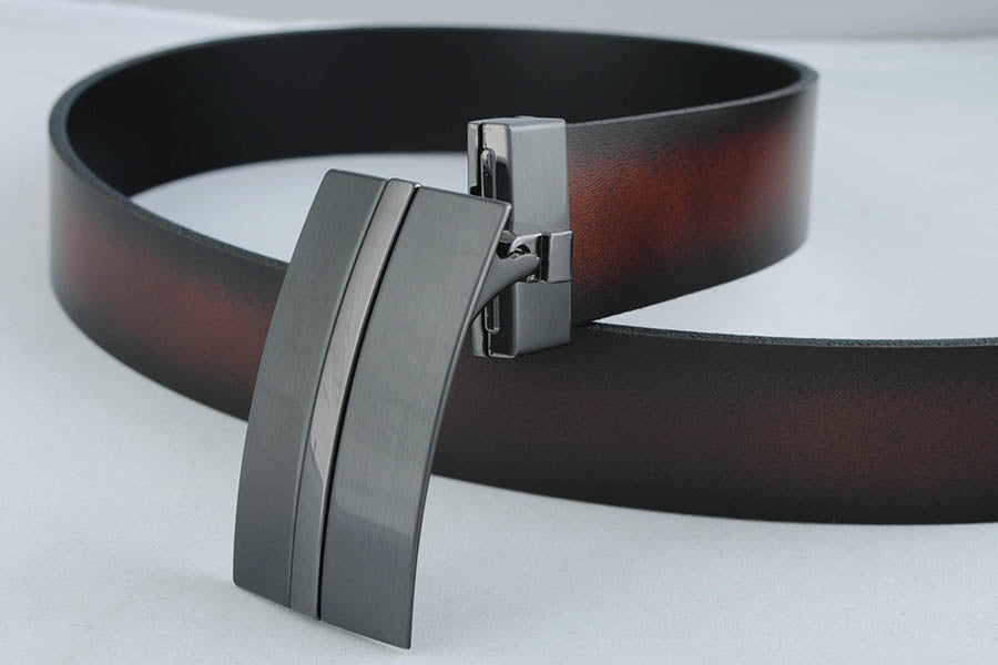 Leather belt Brown/Black