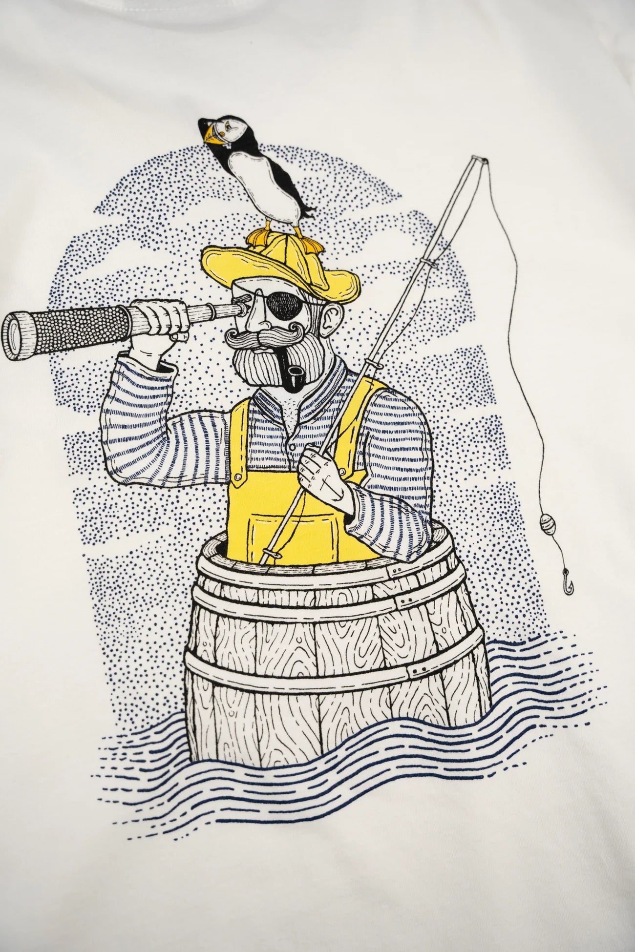 Fishing in a barrel T-shirt White