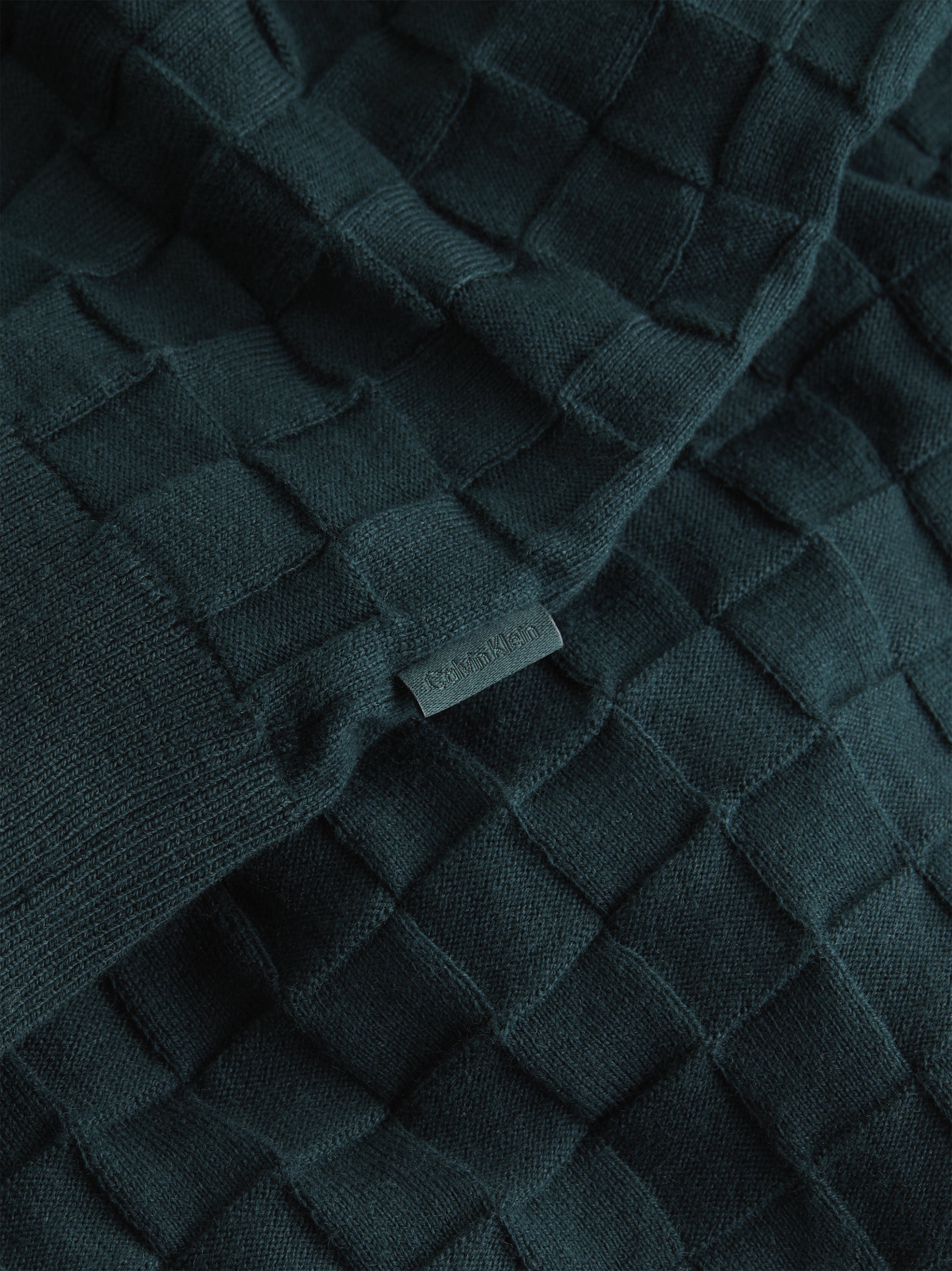 BASKET WEAVE COTTON-WOOL CN Midnight Forest