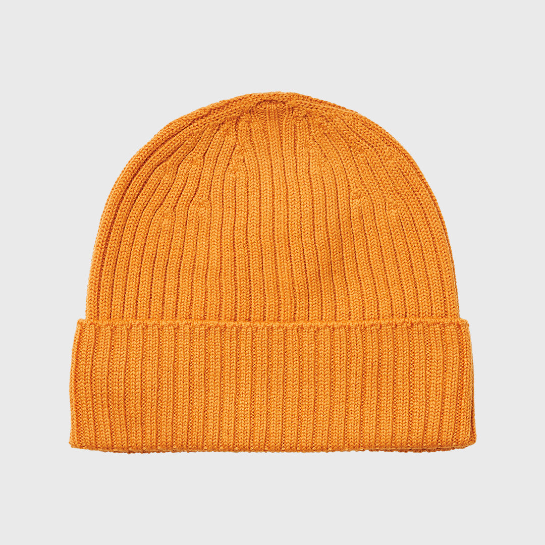 MJM Beanie 100% merino wool Curry