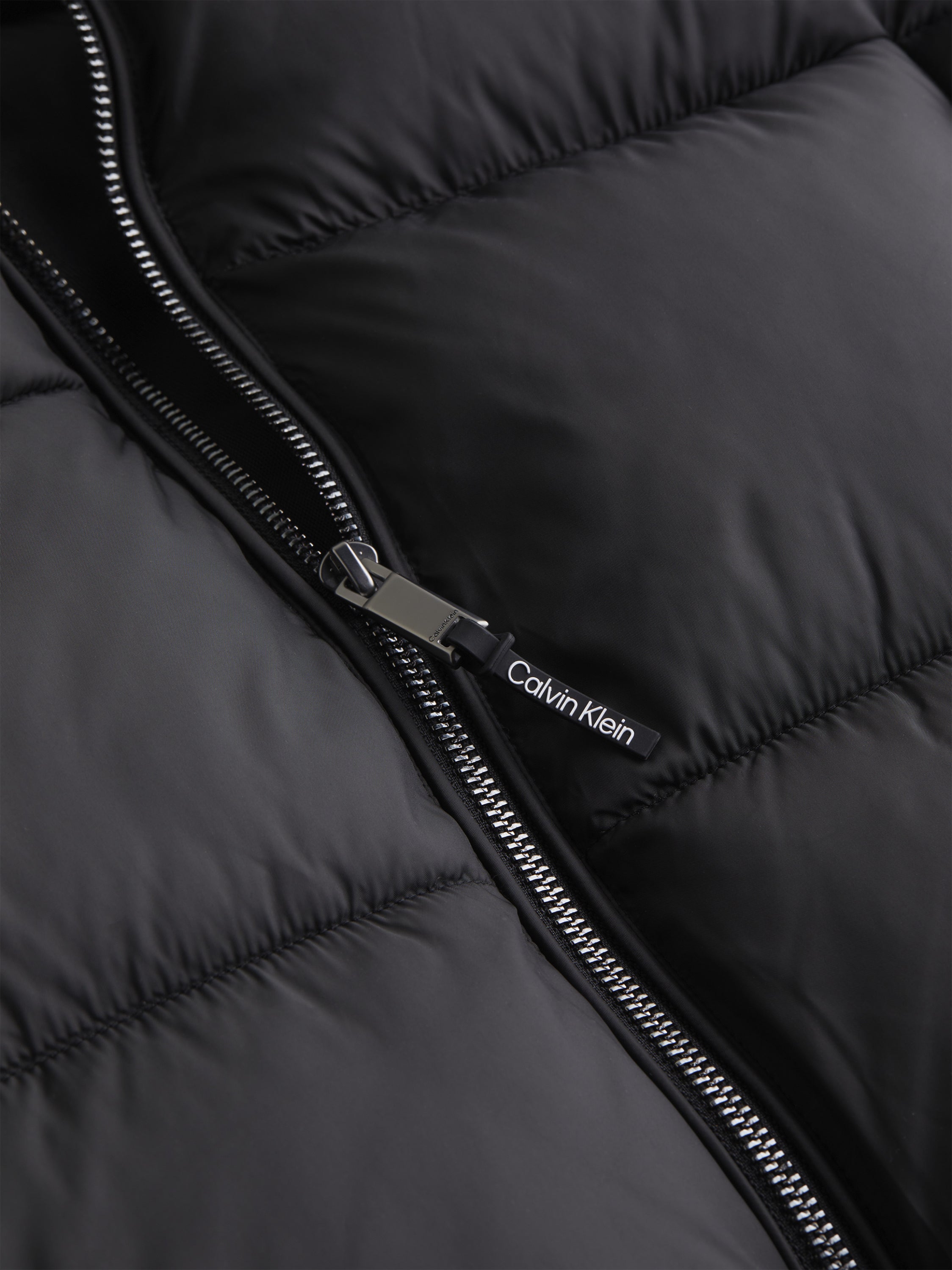 HOODED QUILT PUFFER MW Ck Black