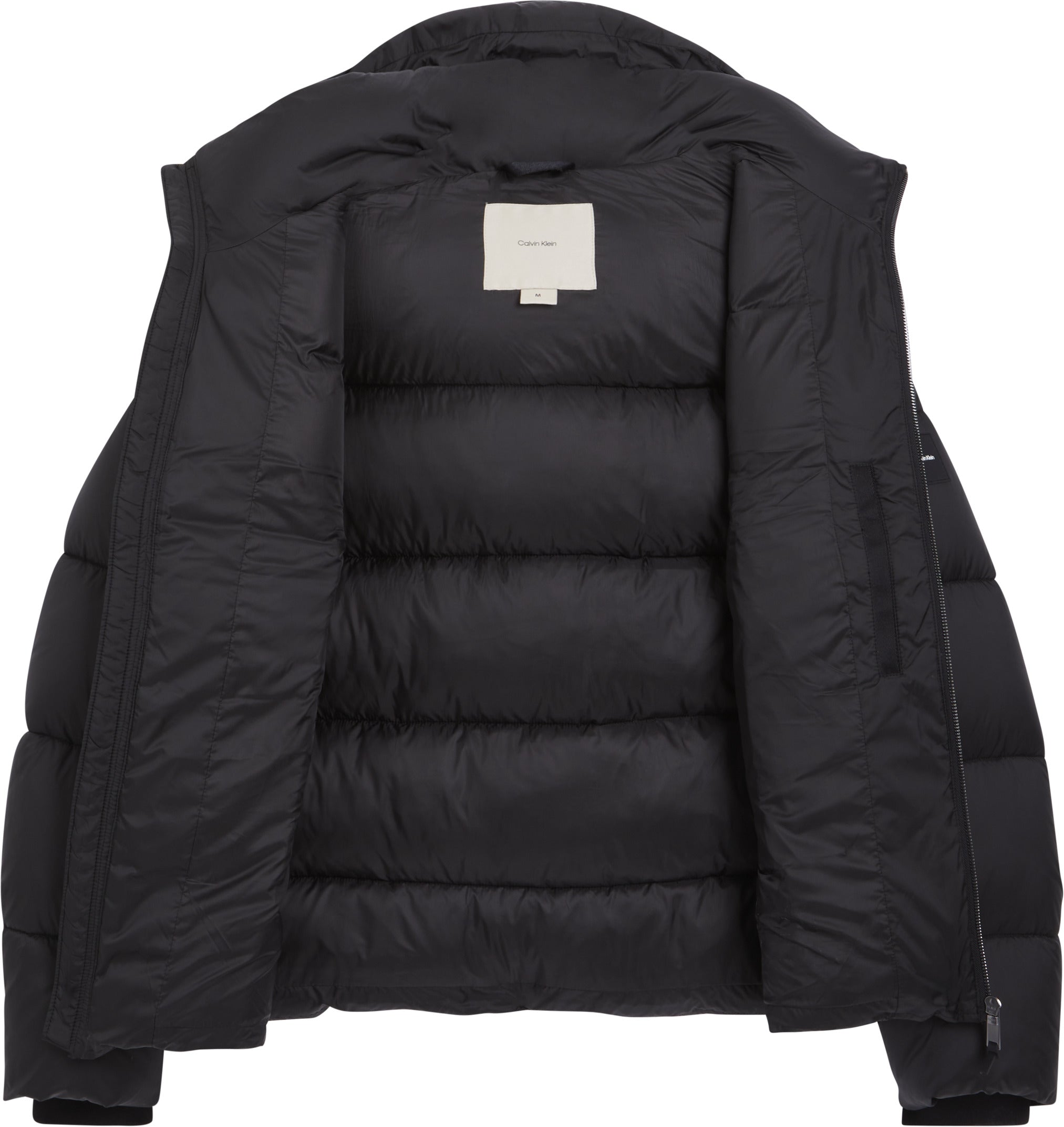 HOODED QUILT PUFFER MW Ck Black