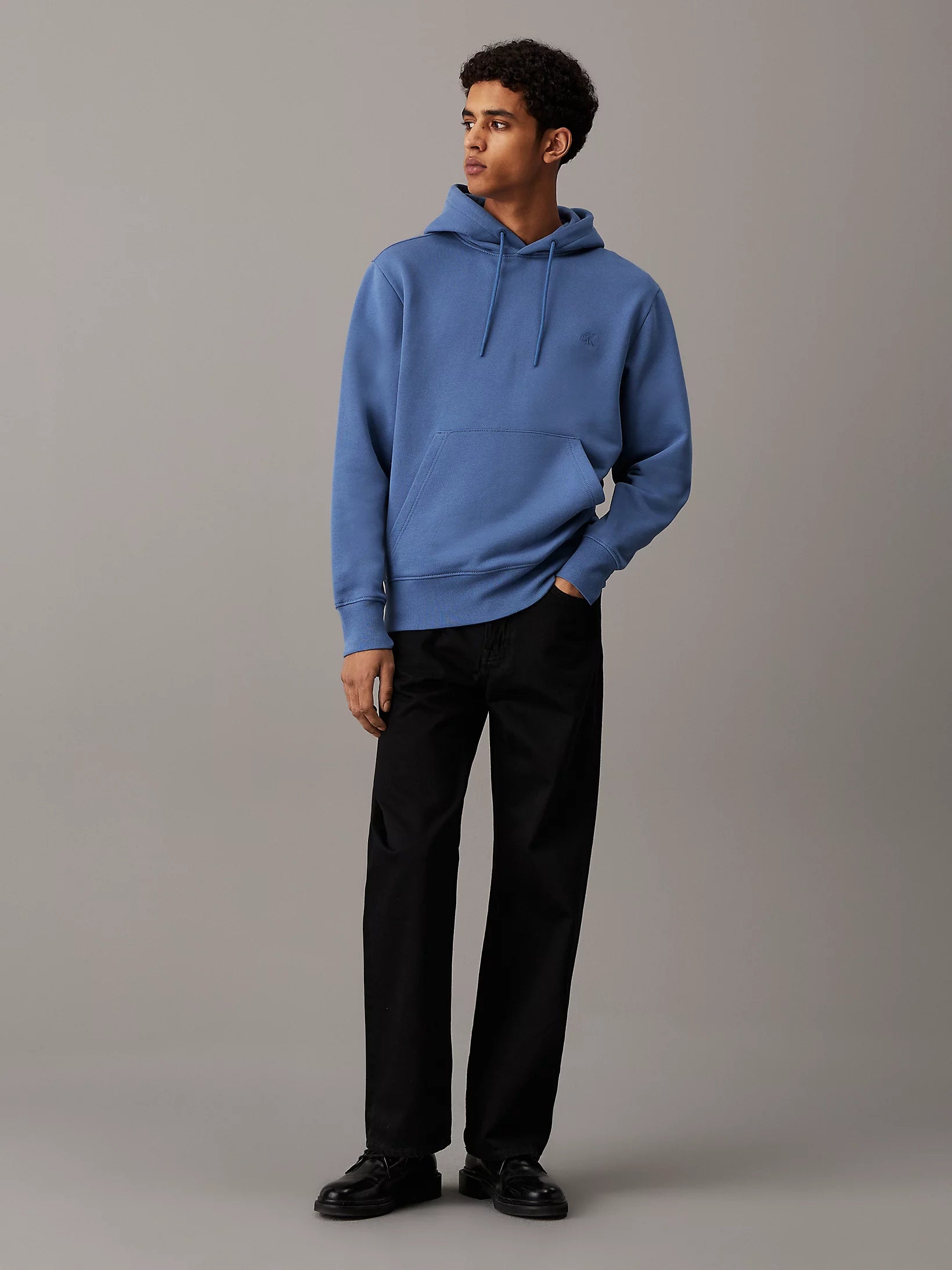 HEAVY TERRY HOODIE Blue Coast