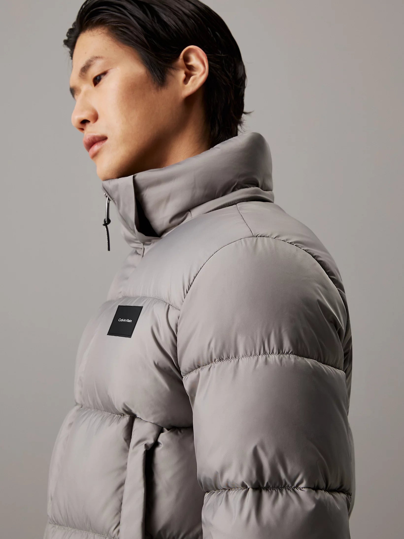 HOODED QUILT PUFFER MW Moon Mist