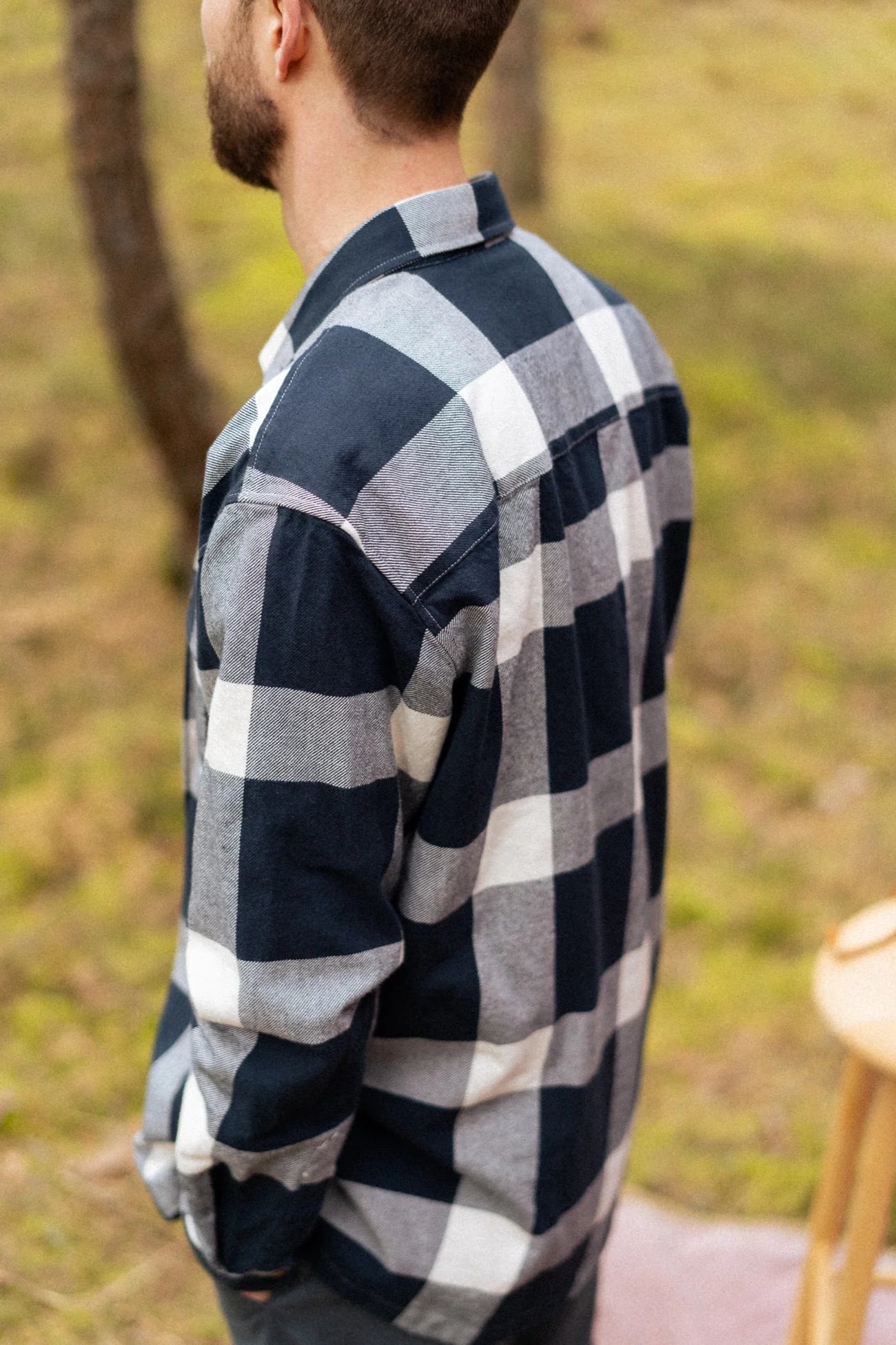 Recycled Workshirt Blueberry