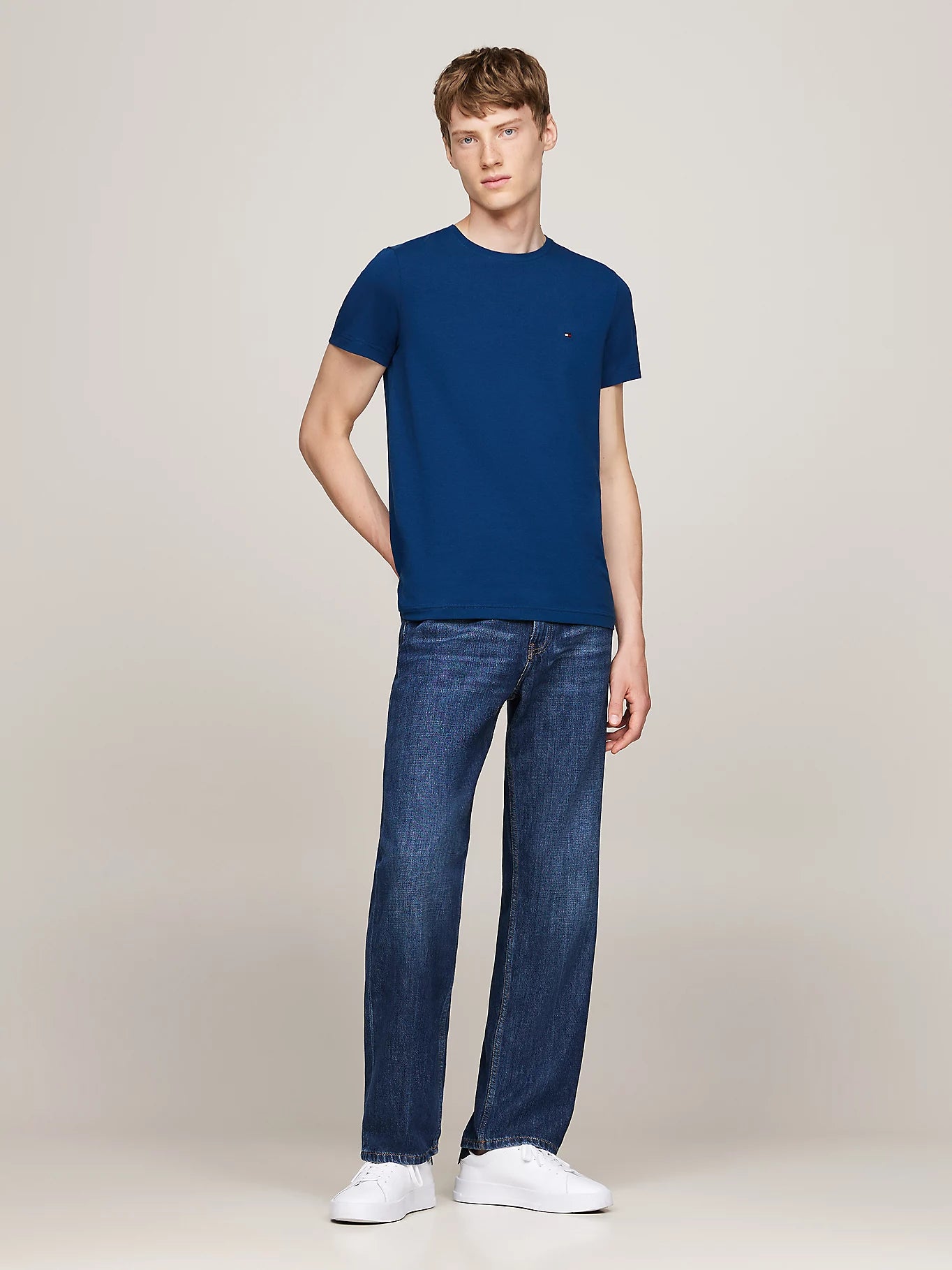 STRETCH SLIM FIT TEE Deep Indigo