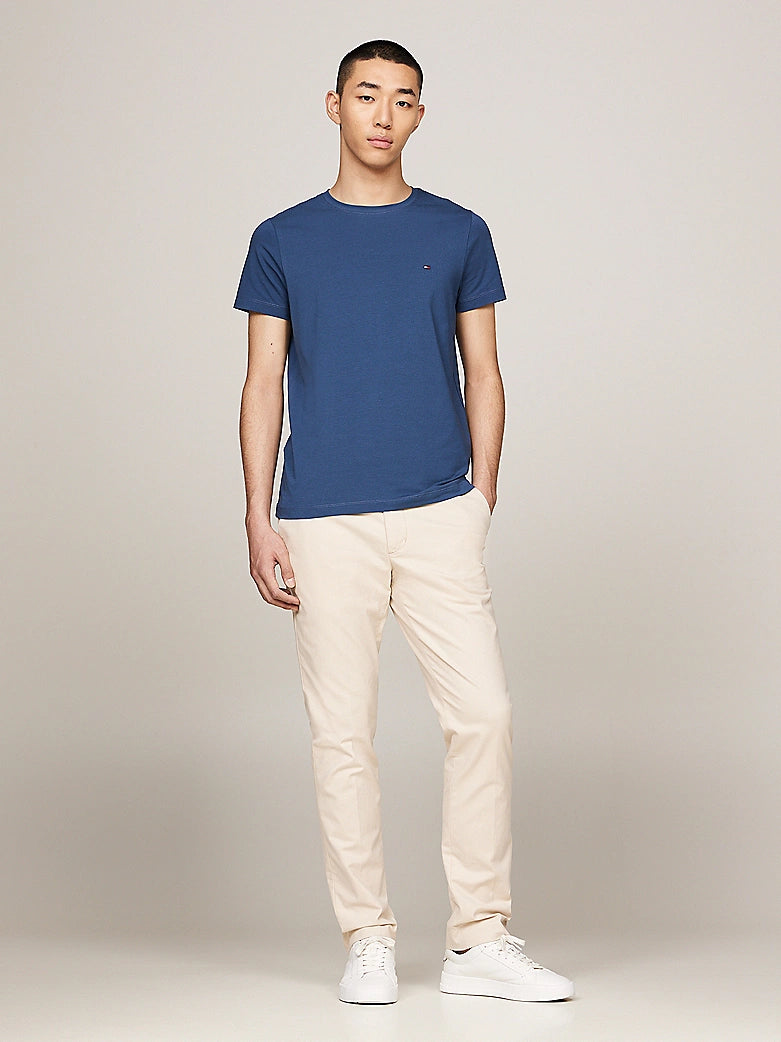 STRETCH SLIM FIT TEE Aegean Sea Heather