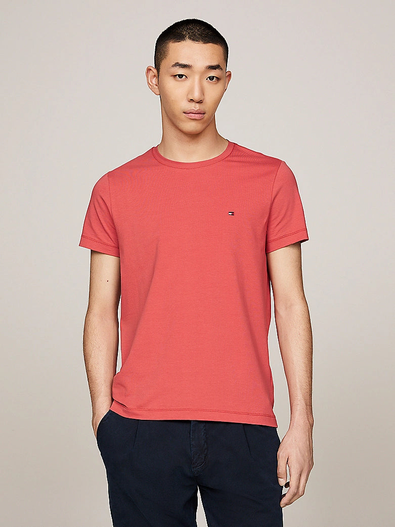 STRETCH SLIM FIT TEE Terra Red