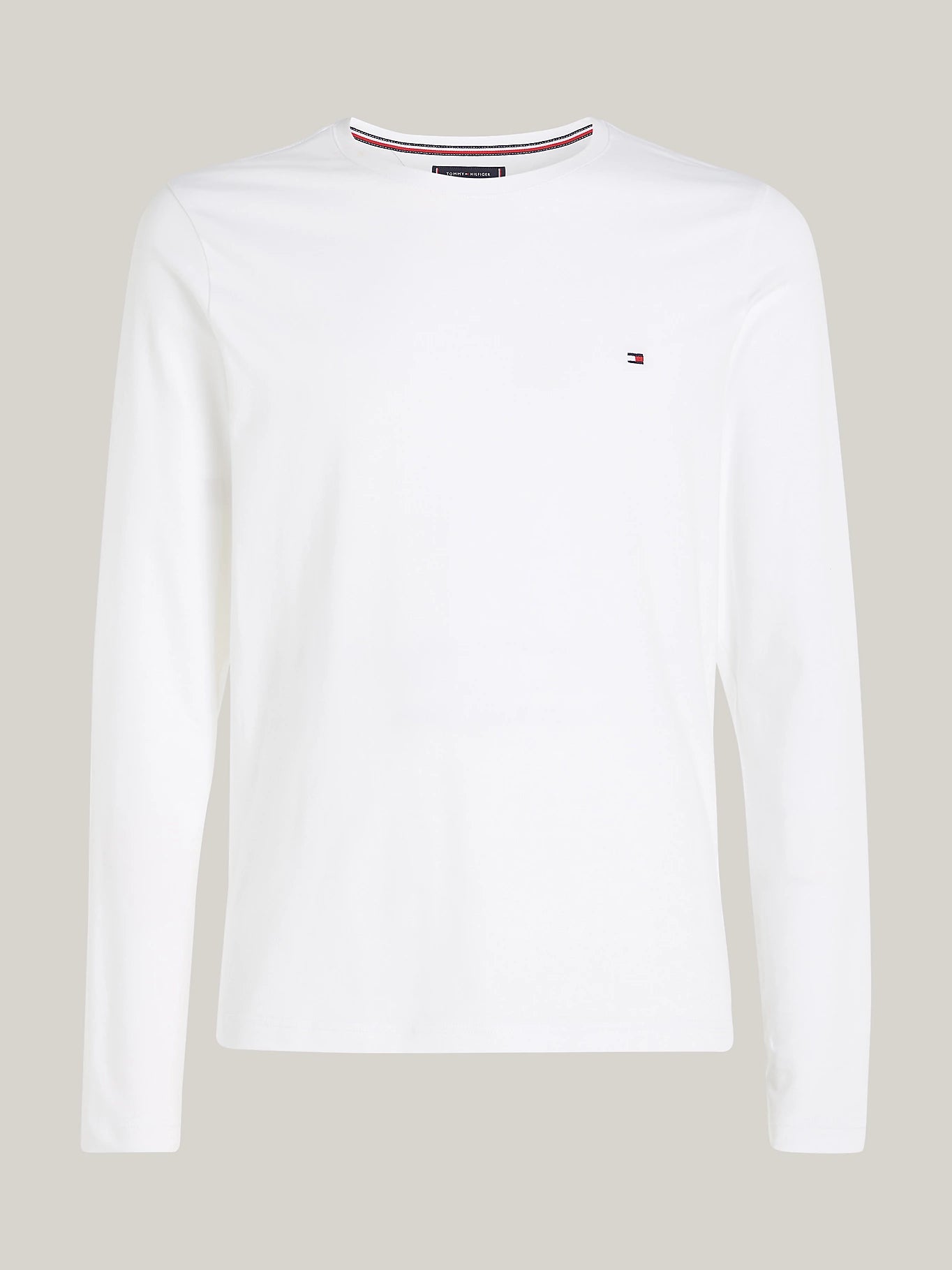 STRETCH SLIM FIT LONG SLEEVE TEE White