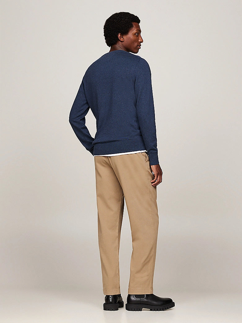 PIMA ORG CTN CASHMERE CREW NECK Aegean Sea Heather