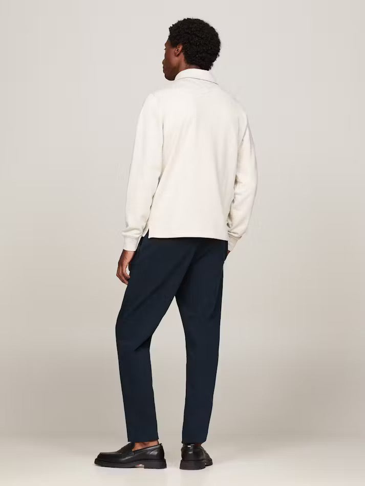 Terry Har Half Zip Sweatshirt Heathered Oatmilk