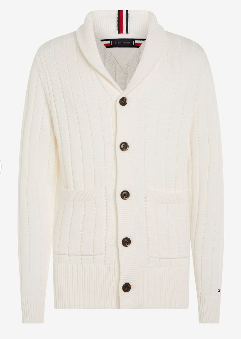 Classic Shawl Cardigan Ancient White