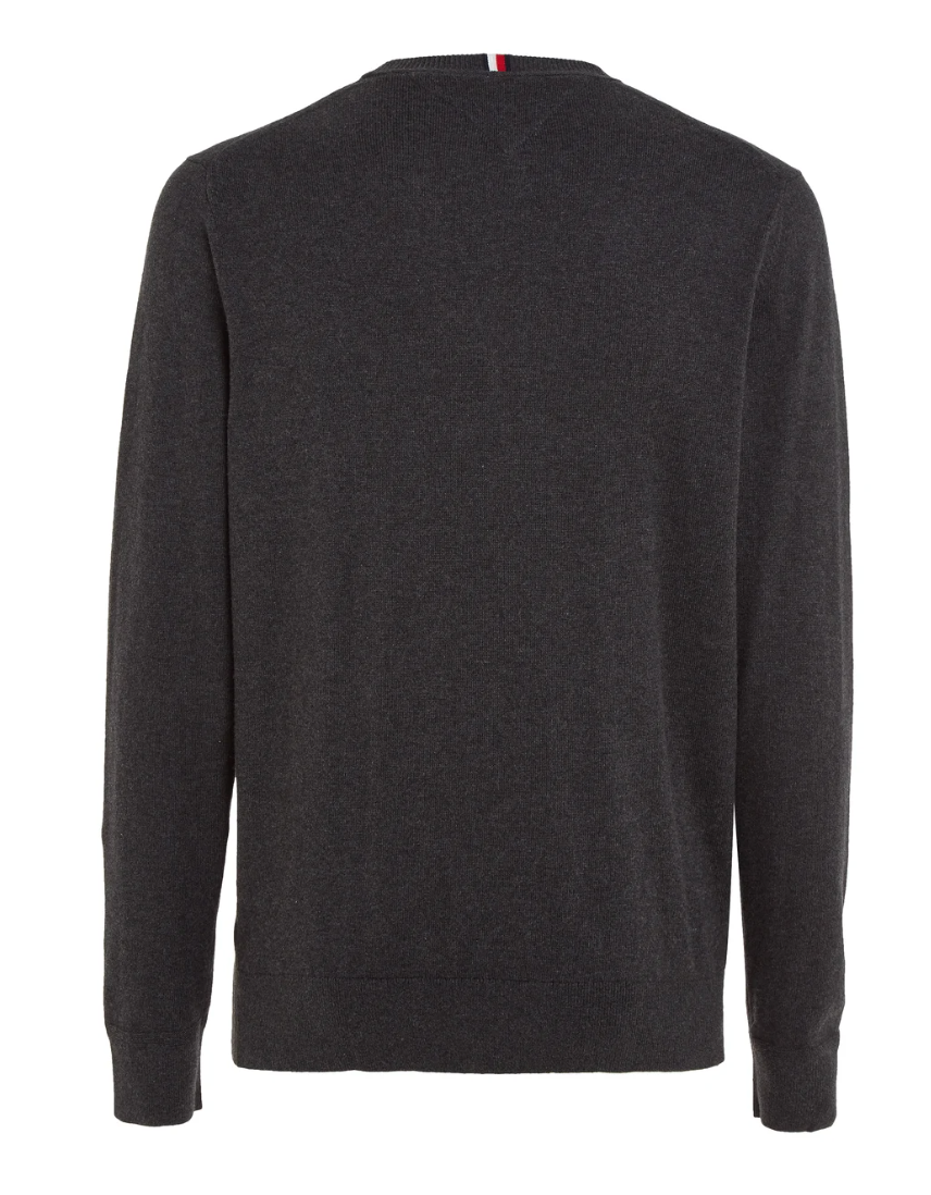 PIMA ORG CTN CASHMERE CREW NECK Dark Grey Heather