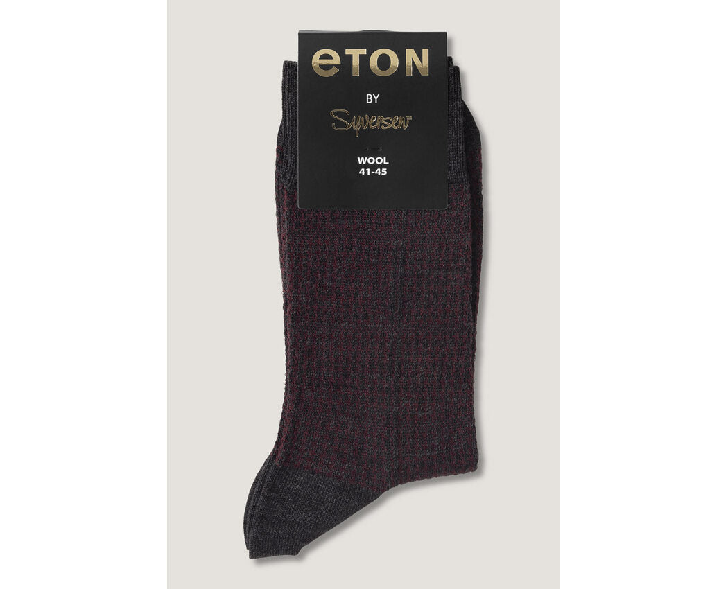 Eton Wool Checks Dark Grey/Red