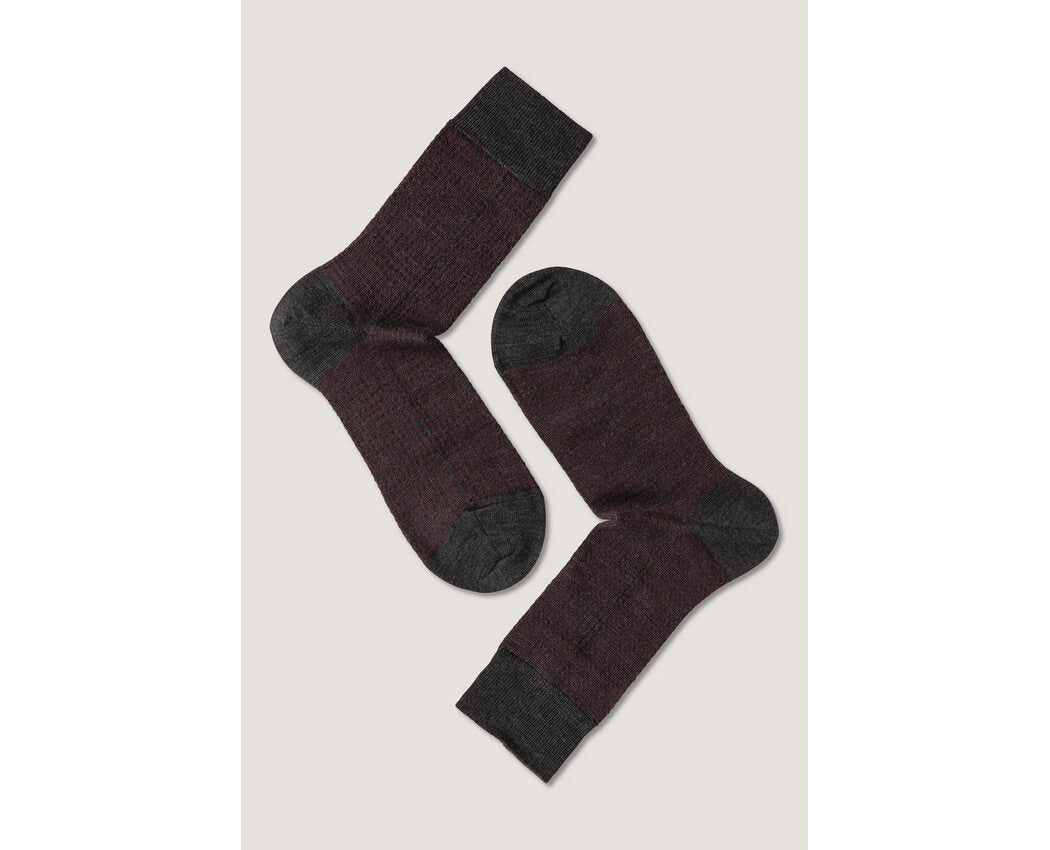 Eton Wool Checks Dark Grey/Red