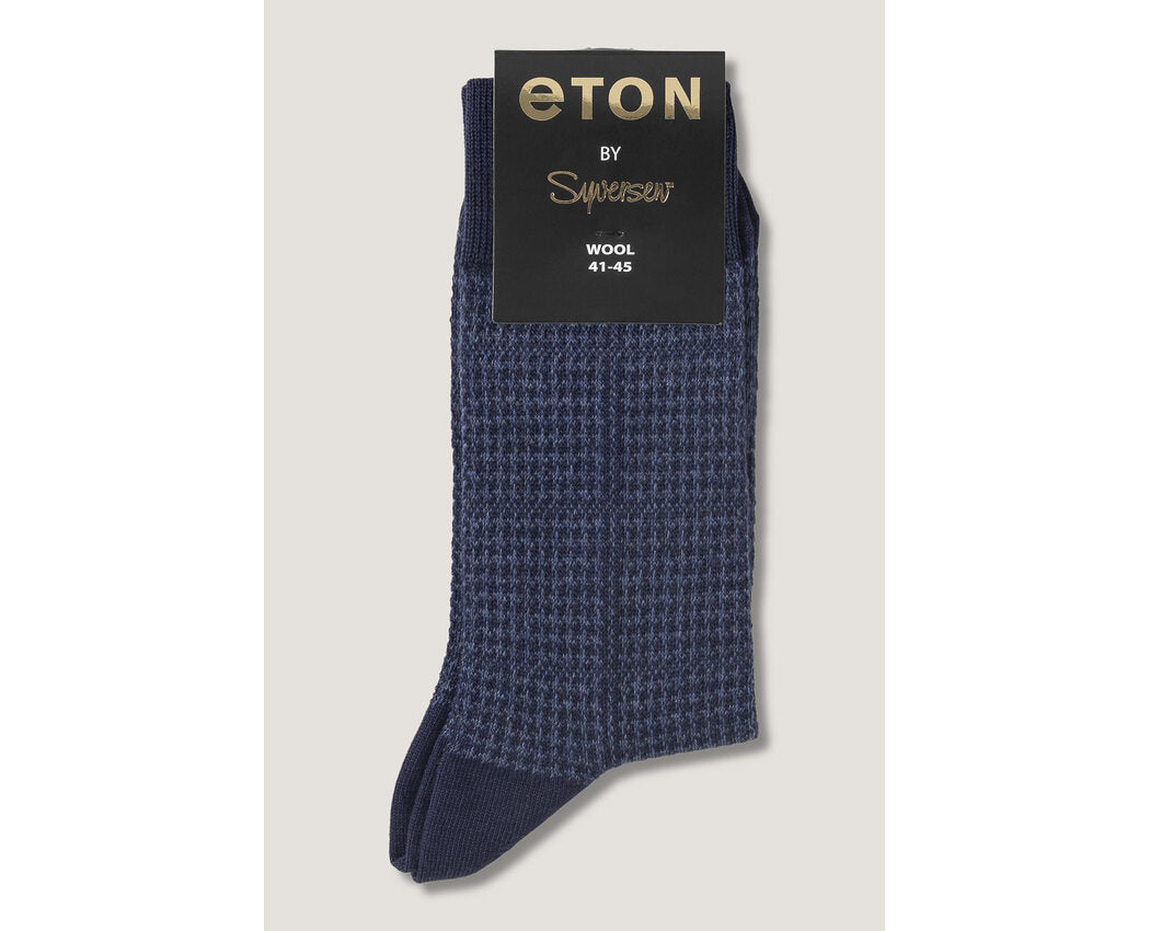 Eton Wool Checks Navy/Blue