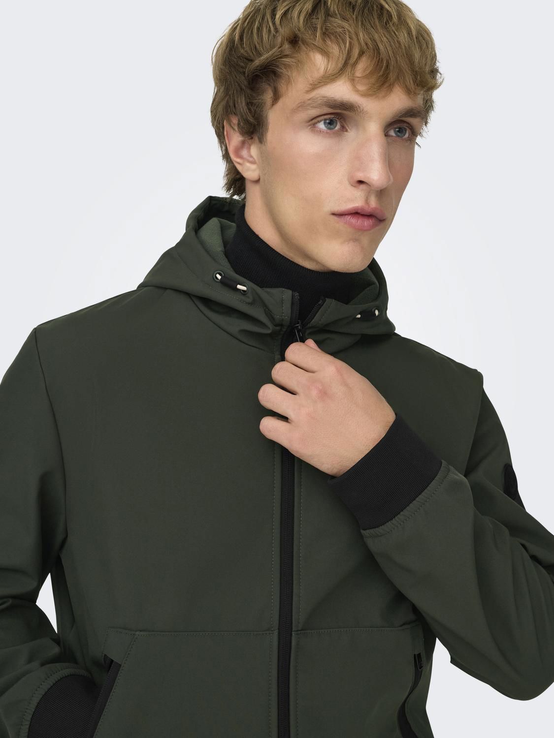 Onsbowie Softshell Bomber Noos Peat