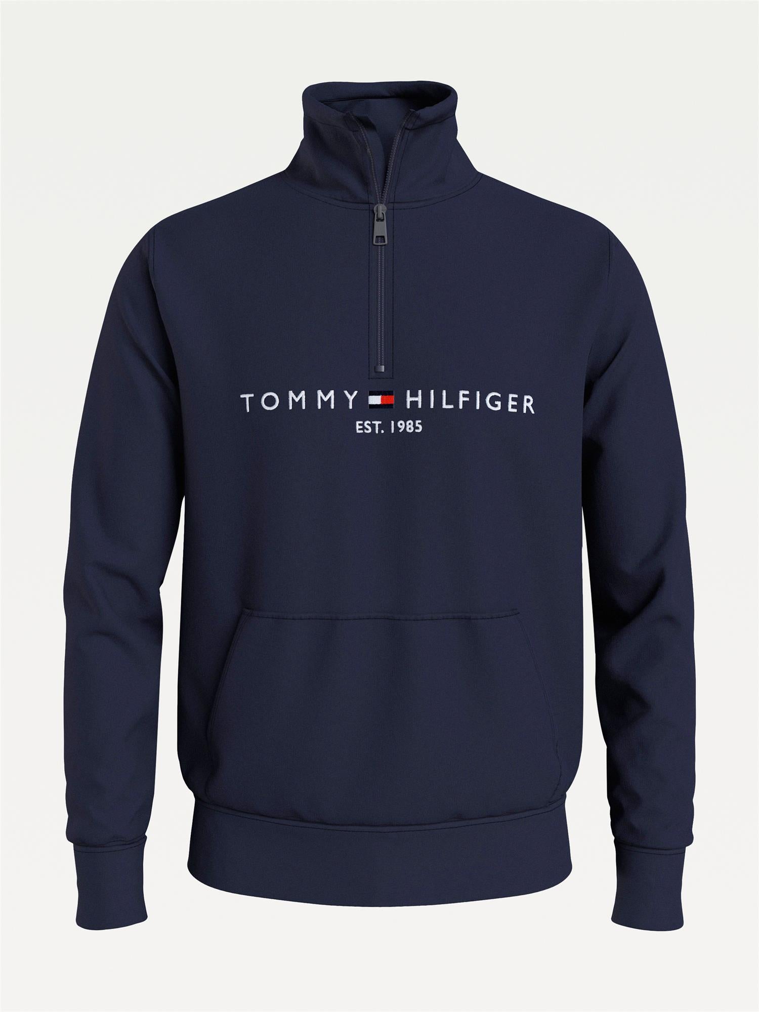 Tommy Logo Mockneck Desert Sky