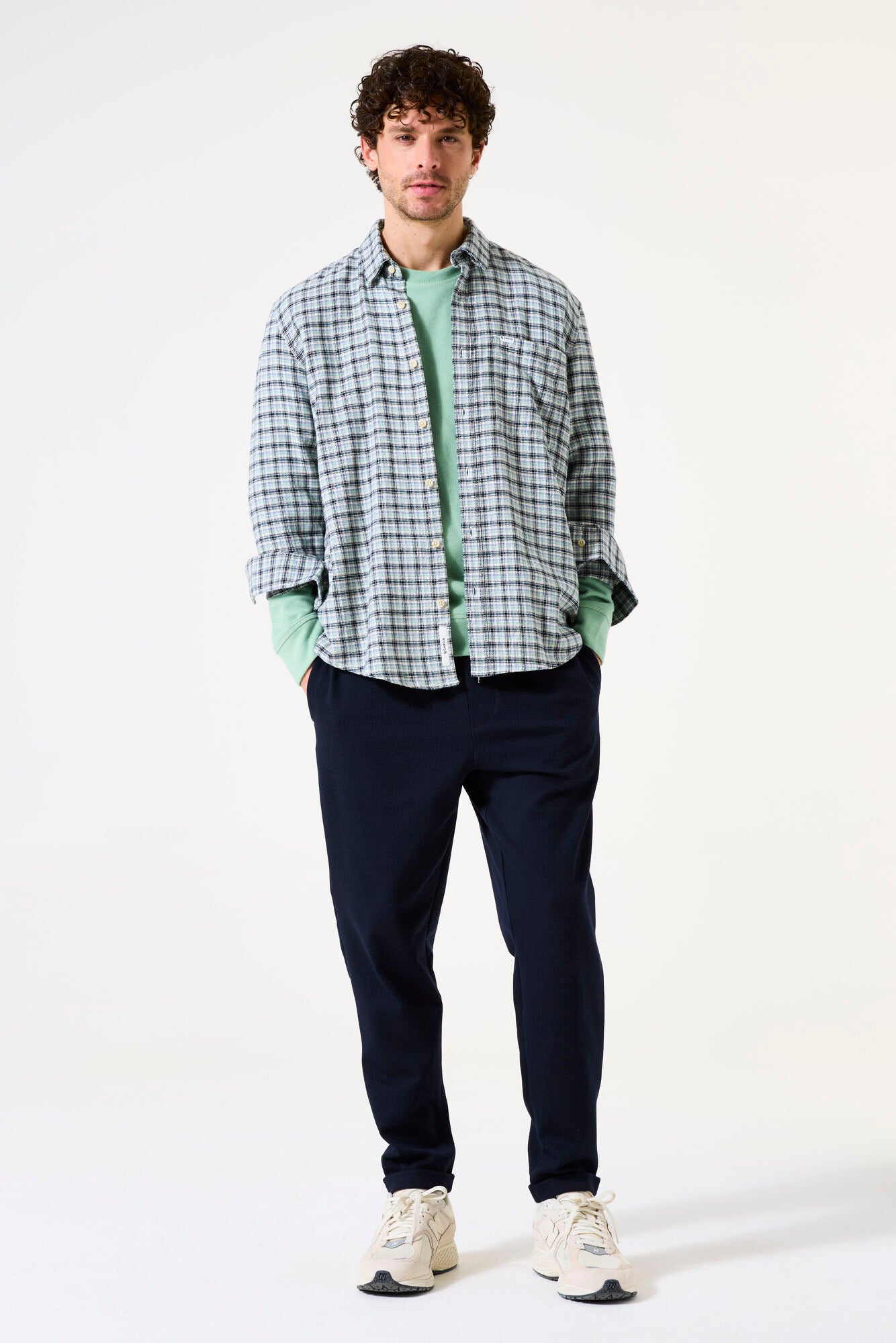 I51281 men´s shirt LS Off White