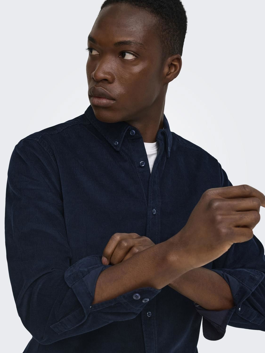 Onsmichael 18w Reg Cord Stretch Ls Noos Dark Sapphire