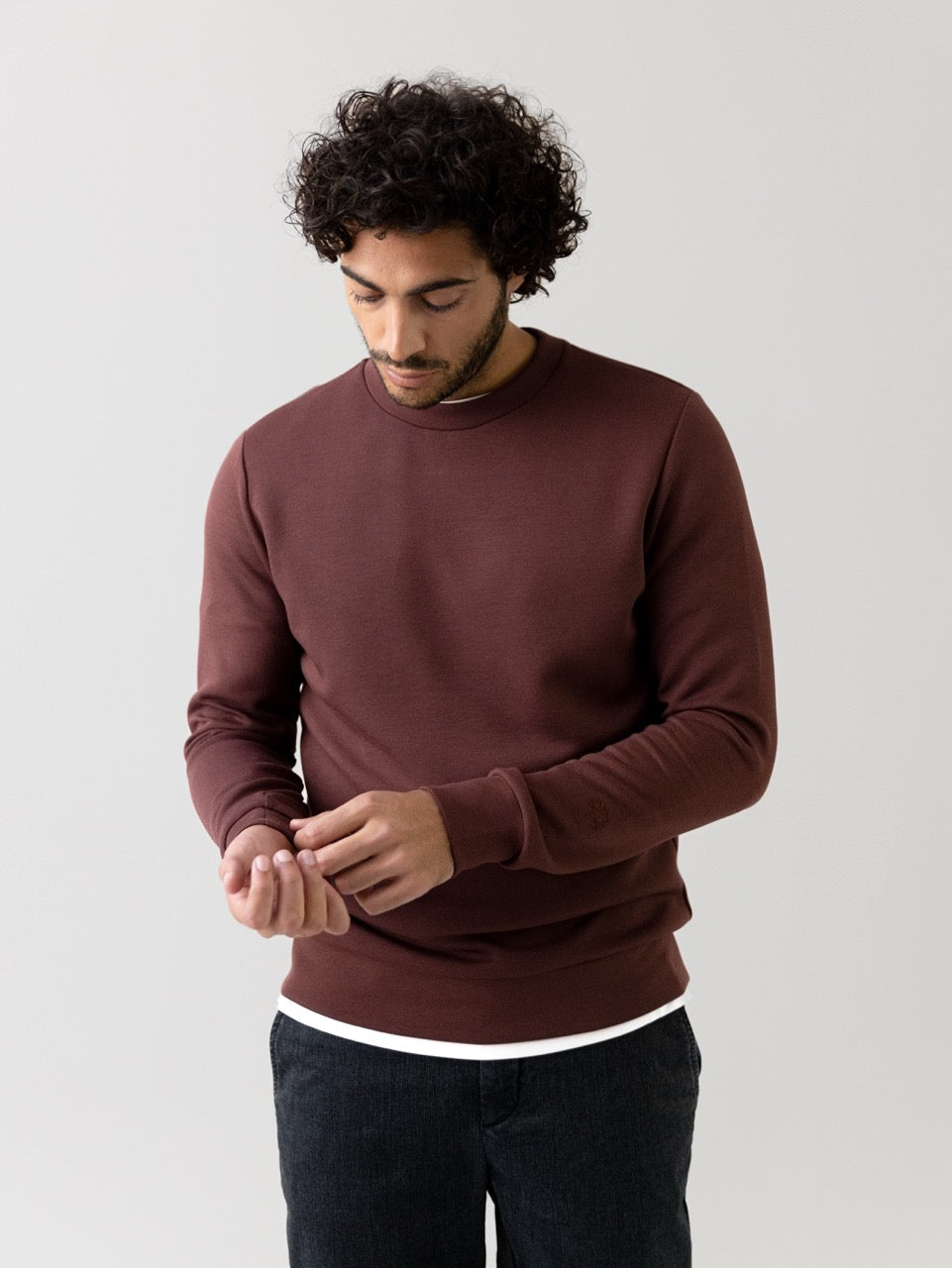 MMGAbel Crew Neck Sweat Bitter Chocolate