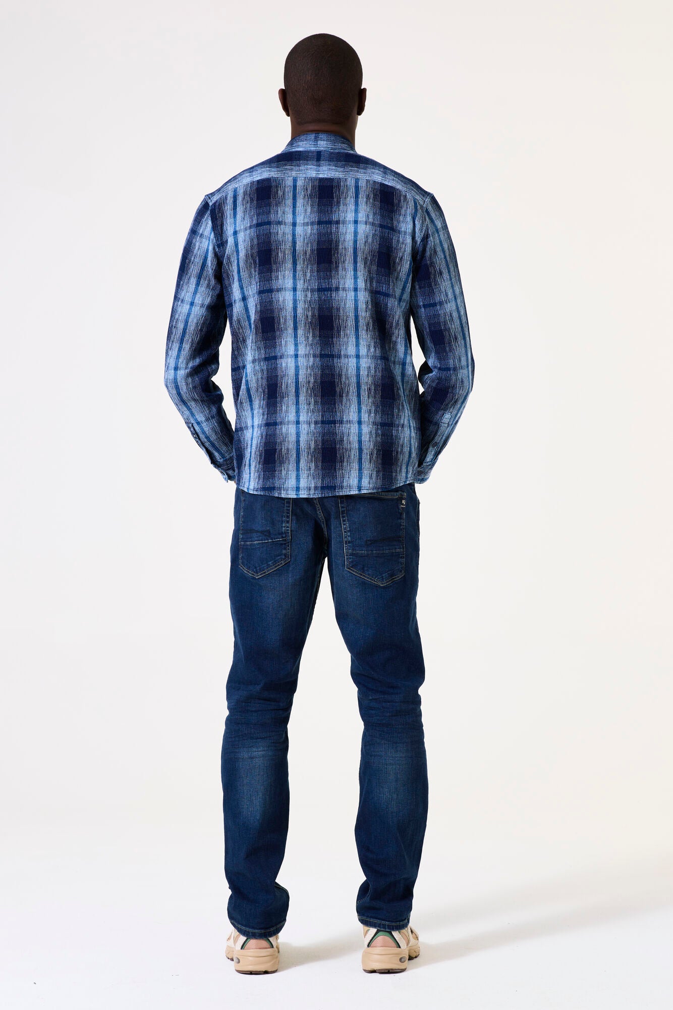 I51284 men´s shirt LS Indigo