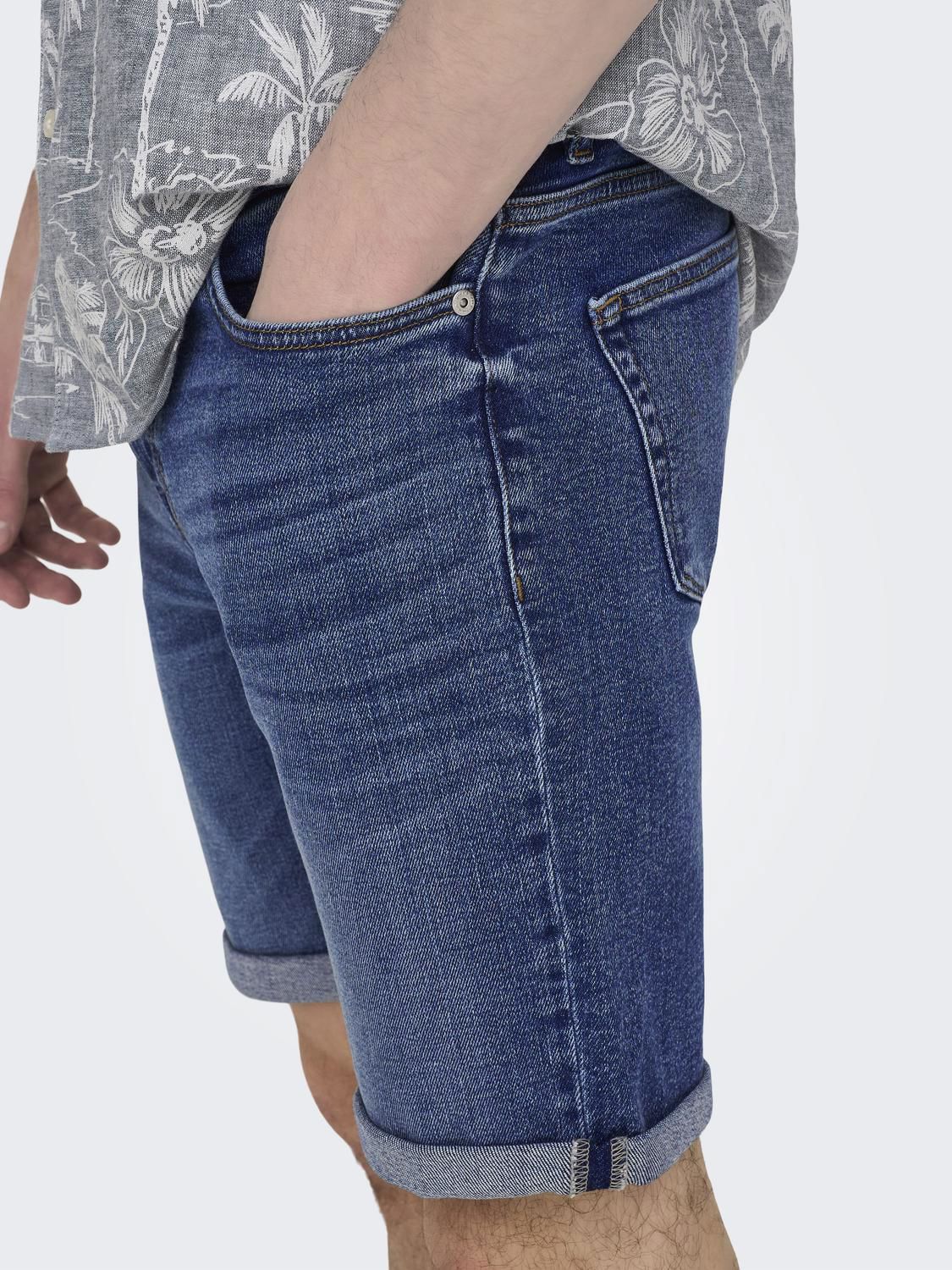 Onsply Dbd 8773 Tai Dnm Shorts Noos Dark Blue Denim