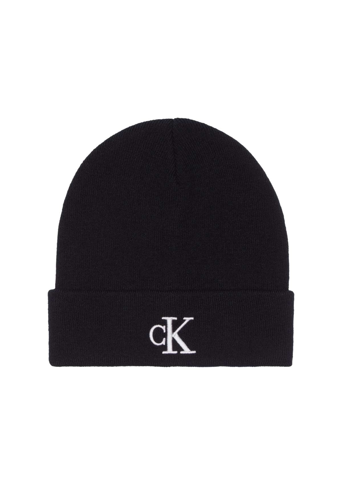 MONOGRAM EMBRO BEANIE Black/Mirage Gray