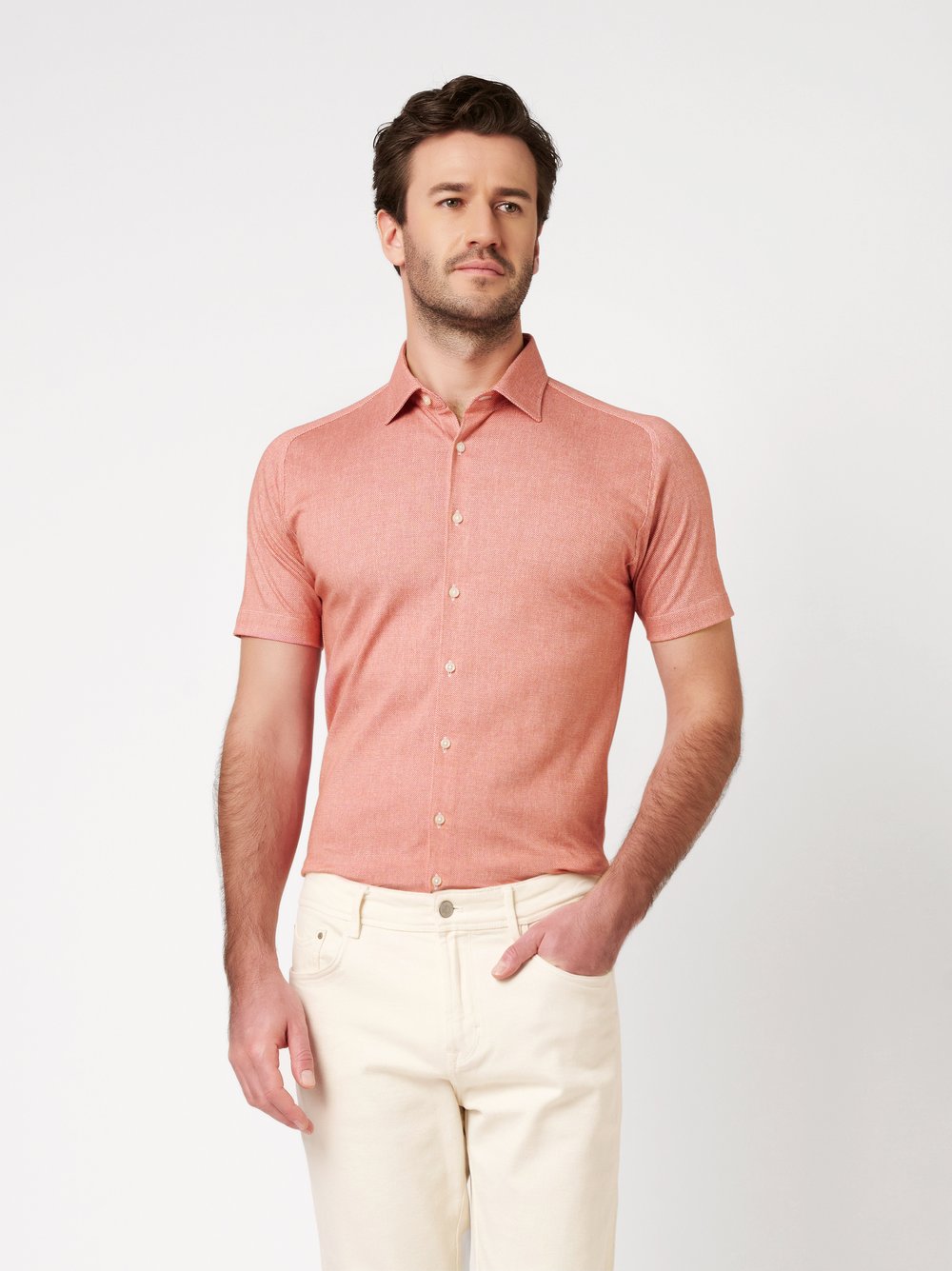 Casual kent 1/2 Apricot Oxford