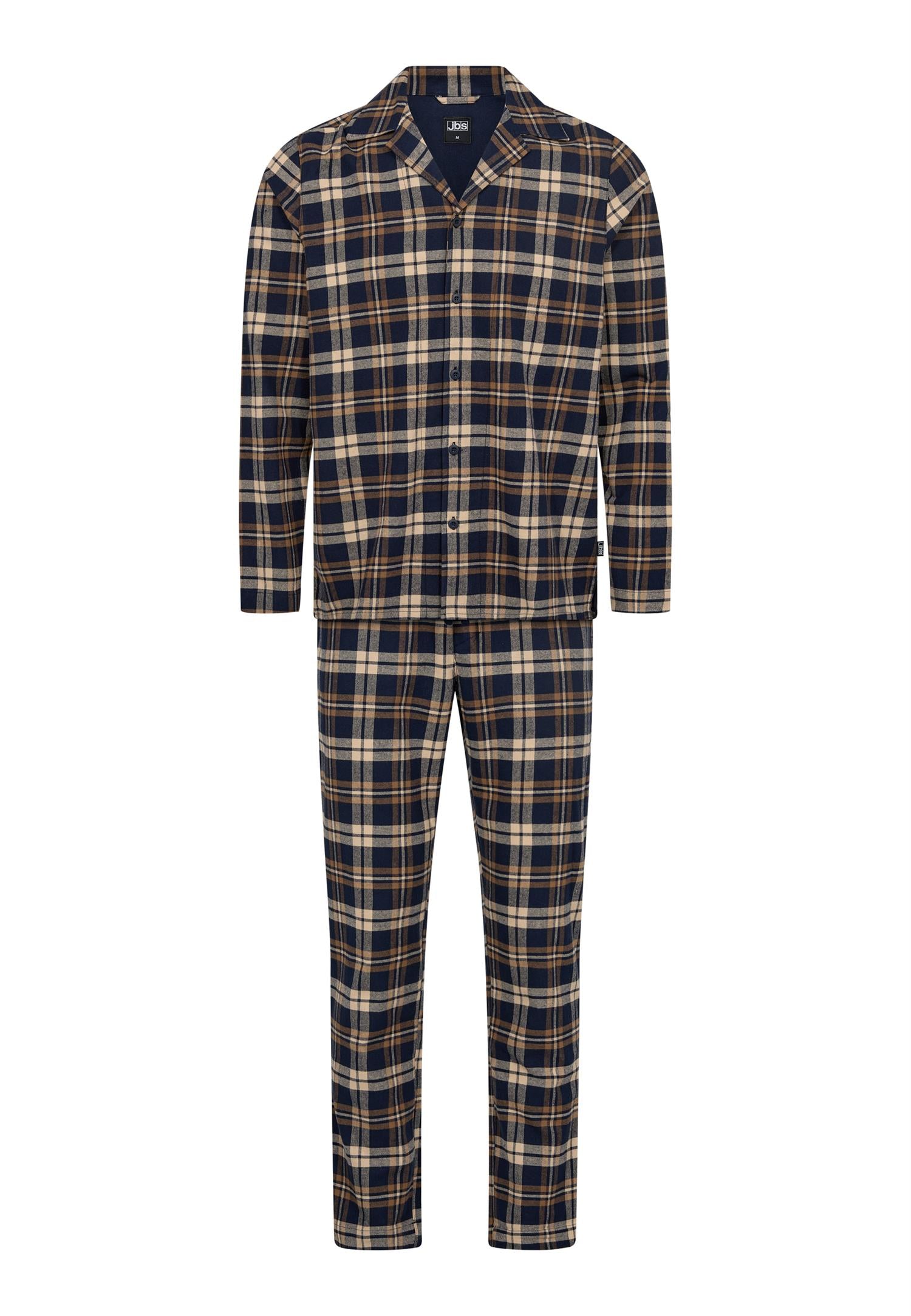 JBS Pyjamas Flannel Brown/Navy