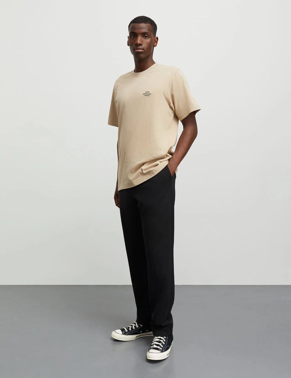 Cotton Jersey Frode Emb logo tee Trench